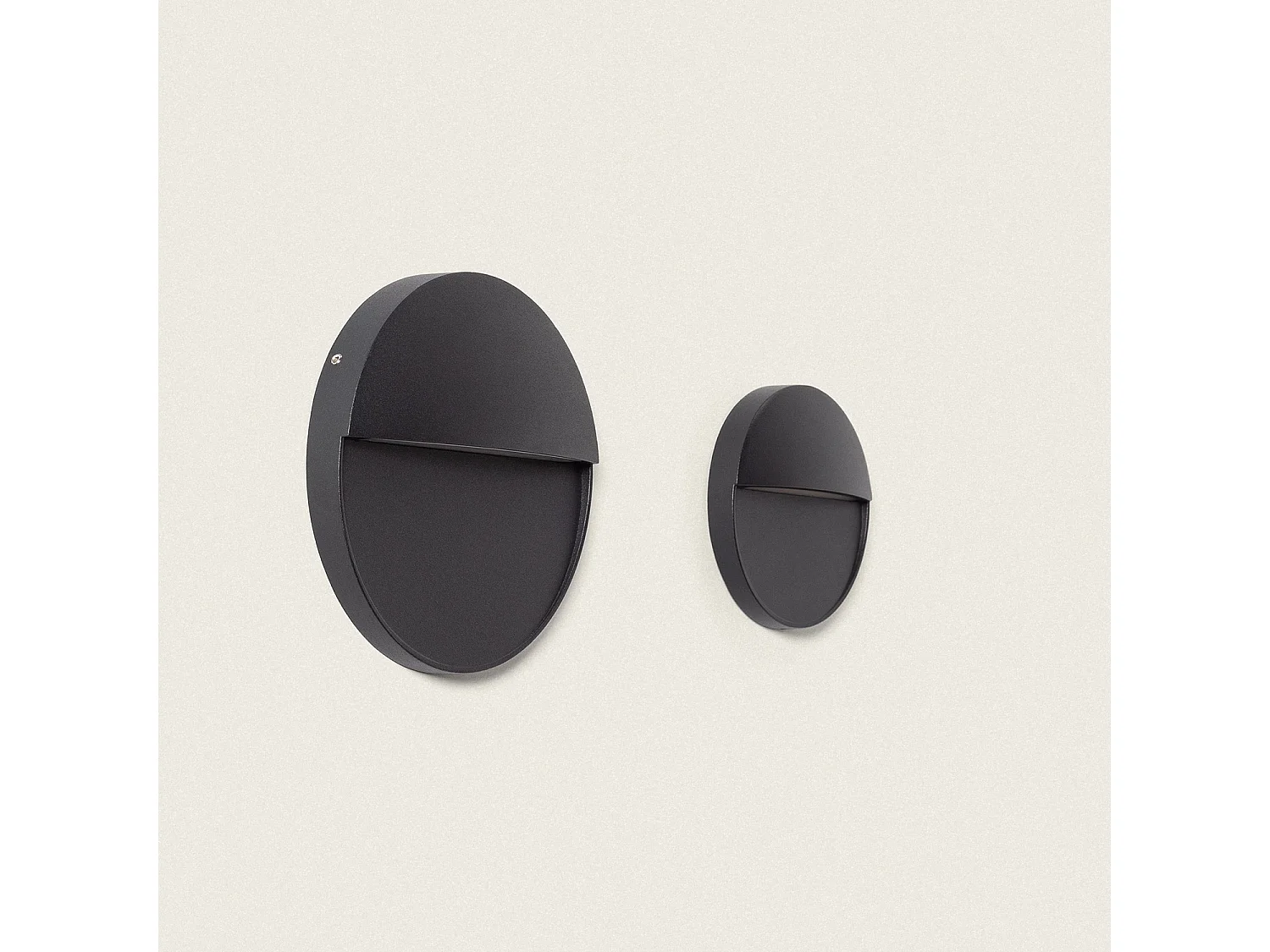 Baliza Exterior LED 3W Superficie Circular Jade 4000K Negro Blanco Neutro