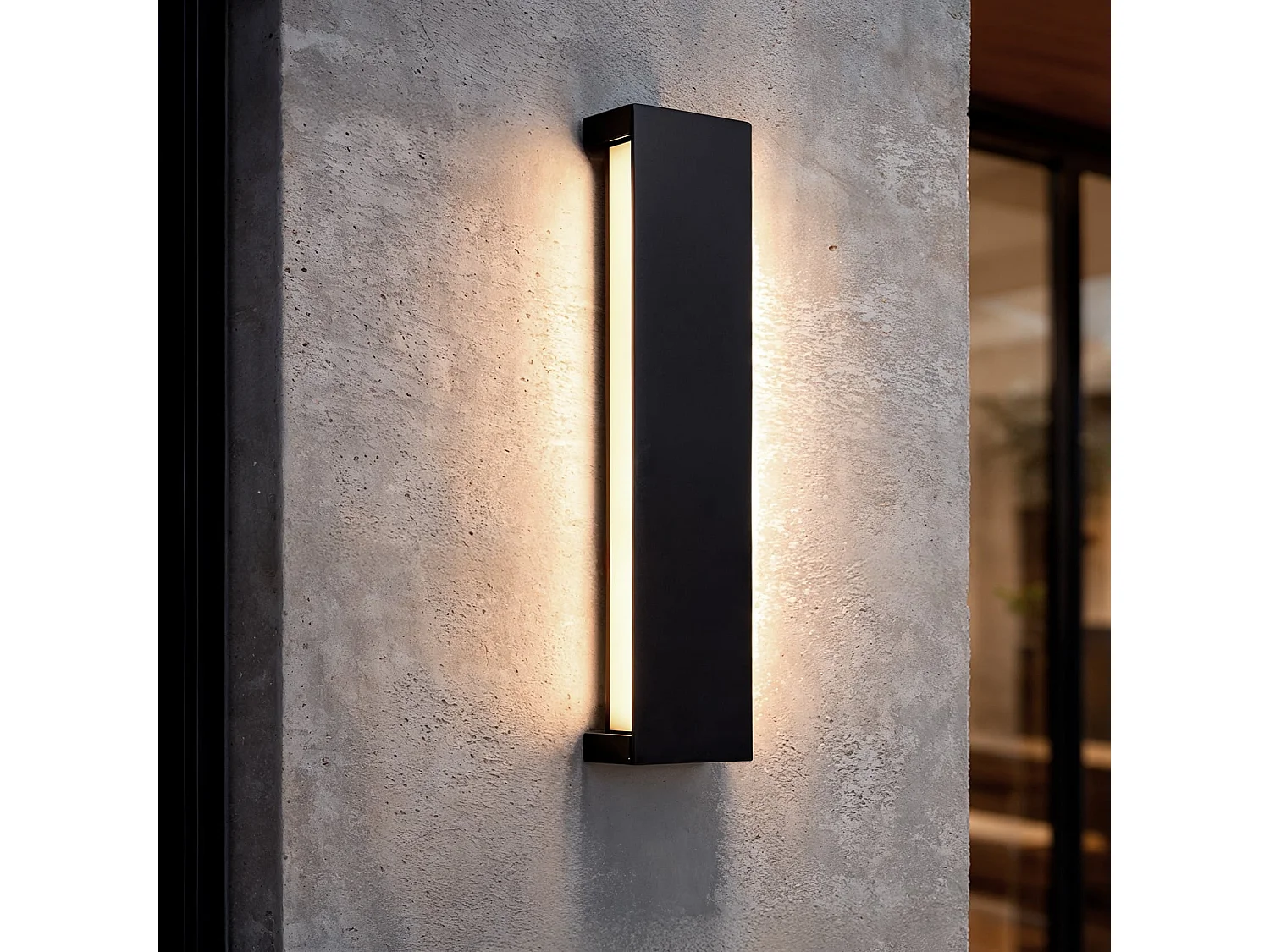 Applique Murale Extérieure LED 20W Aluminium Bathen  Noir