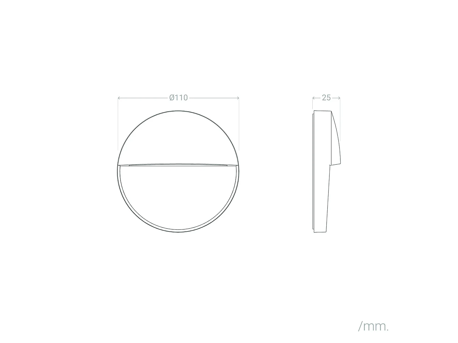 Baliza Exterior LED 3W Superficie Circular Jade 4000K Antracita Blanco Neutro