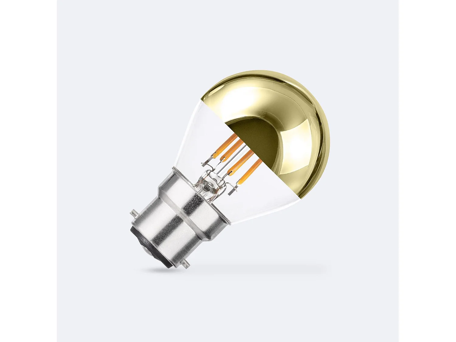 Ampoule Filament LED B22 4W 400 lm G45 Gold Reflect No Flicker 2200K Super chaud