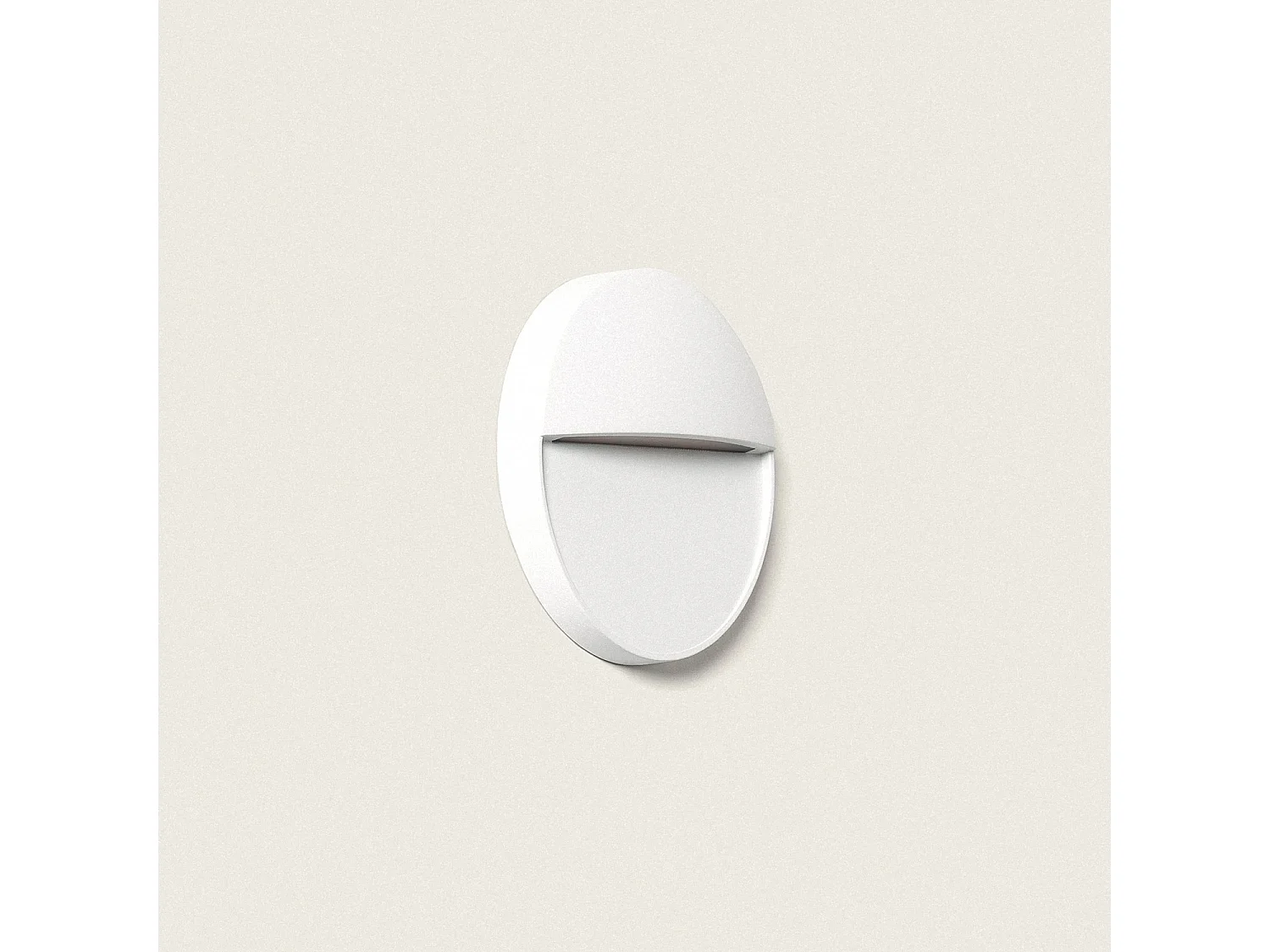 Baliza Exterior LED 3W Superficie Circular Jade 2700K Blanco Blanco Cálido
