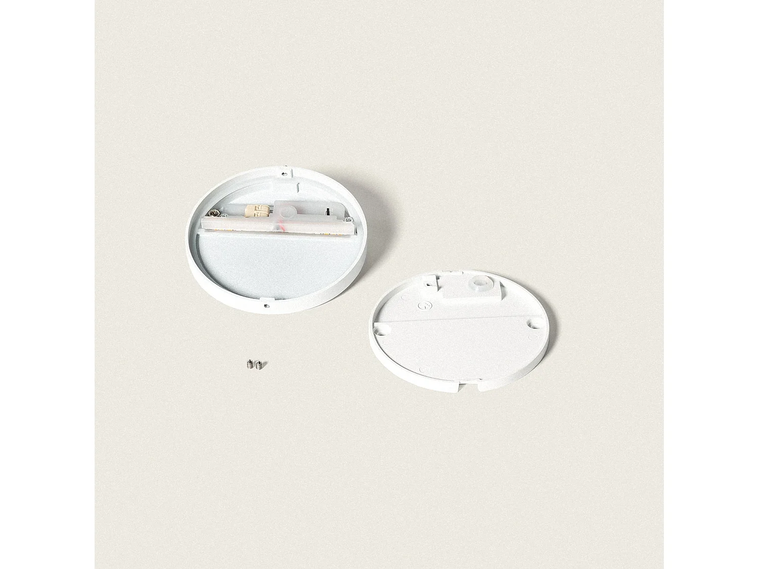 Baliza Exterior LED 3W Superficie Circular Jade 2700K Blanco Blanco Cálido