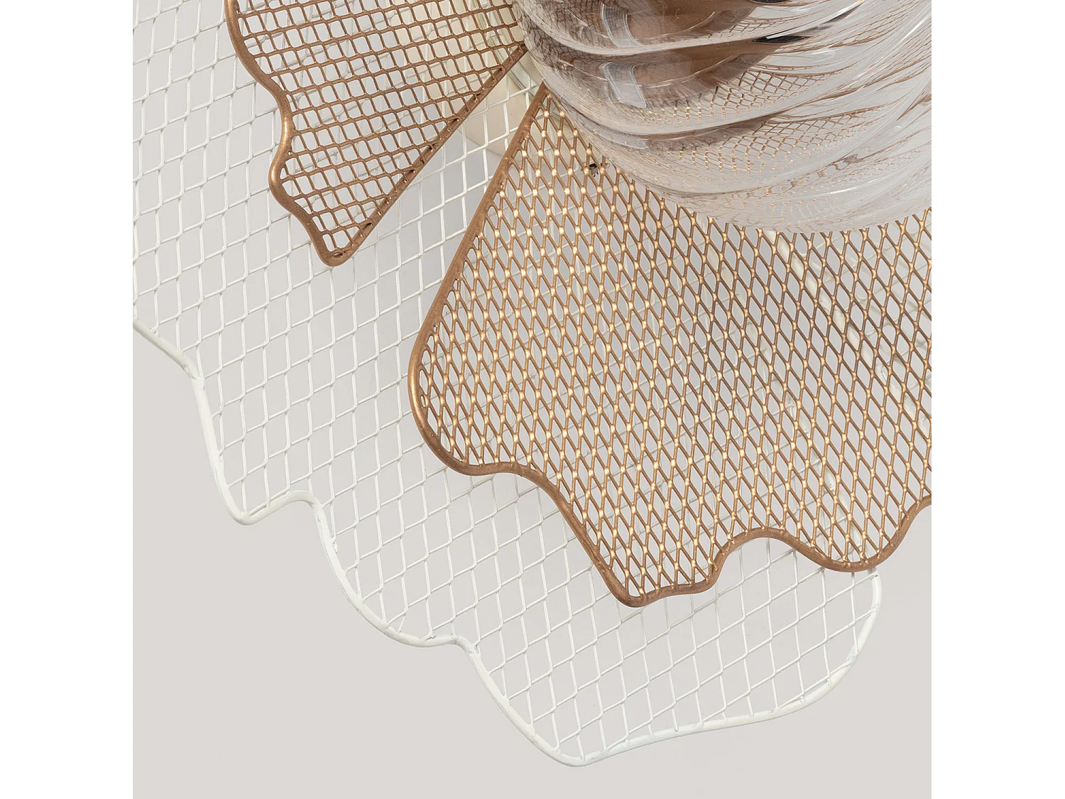 Aplique de Pared Metal y Cristal Pianella ILUZZIA Dorado