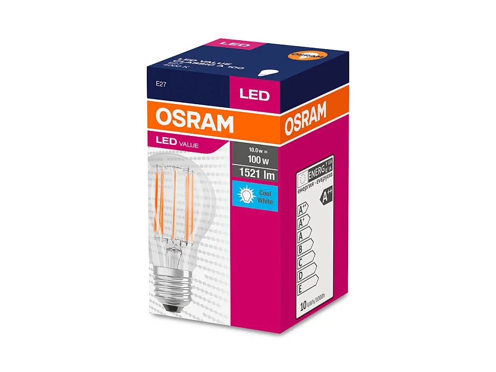 Lampadina LED E27 8.5W 806 lm A60 Parathom Value Classic 4052899326842  6500K Bianco Freddo