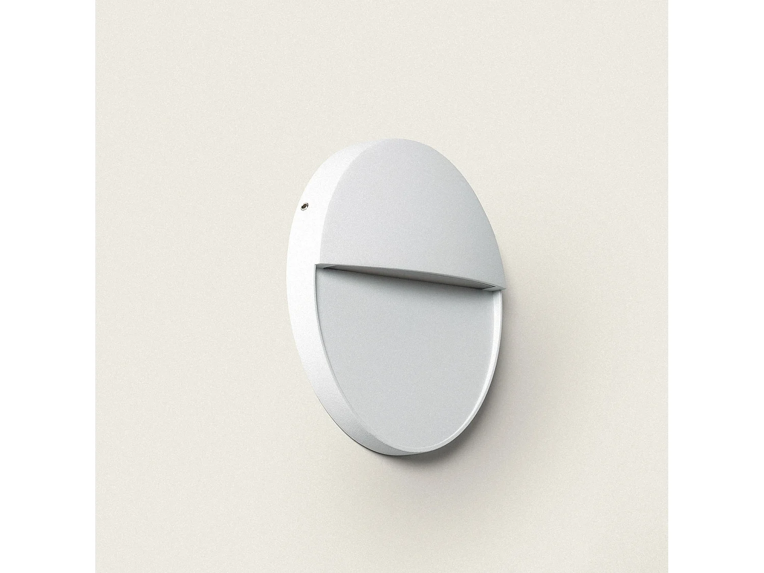 Applique da esterno LED 3W Superficie Circolare Jade 4000K Bianco Bianco Naturale