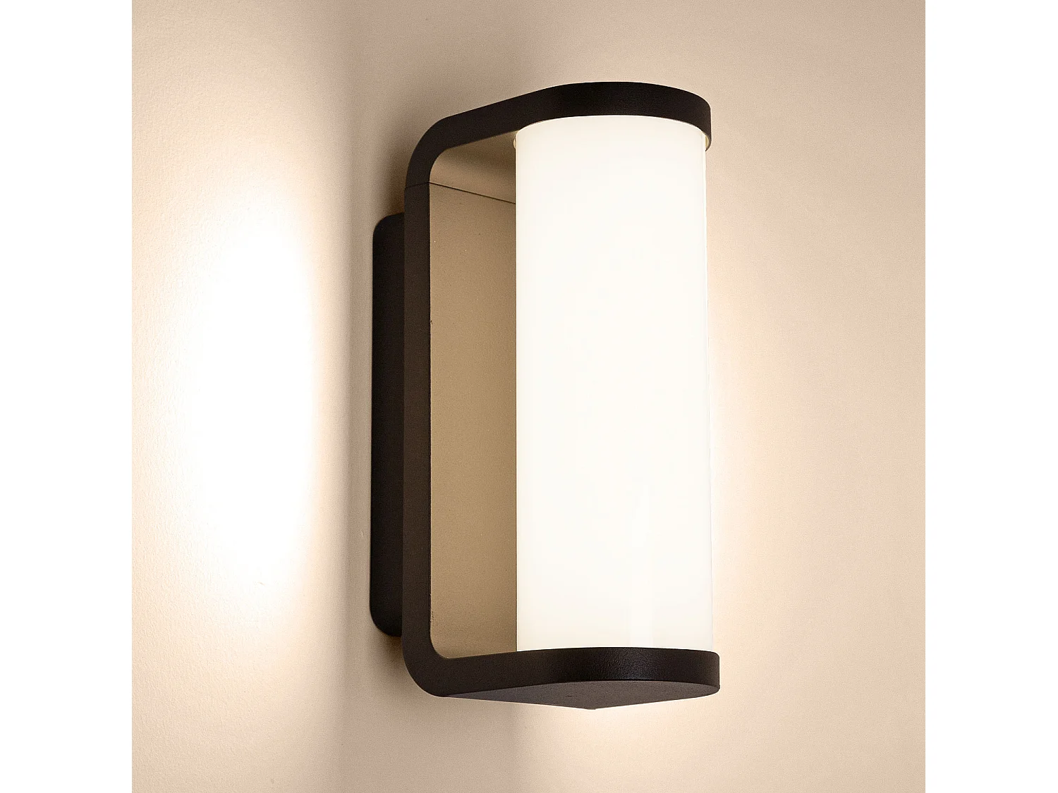 Applique da Parete Alluminio per Esterno LED 15W Dybowo 3000K Nero Bianco Caldo