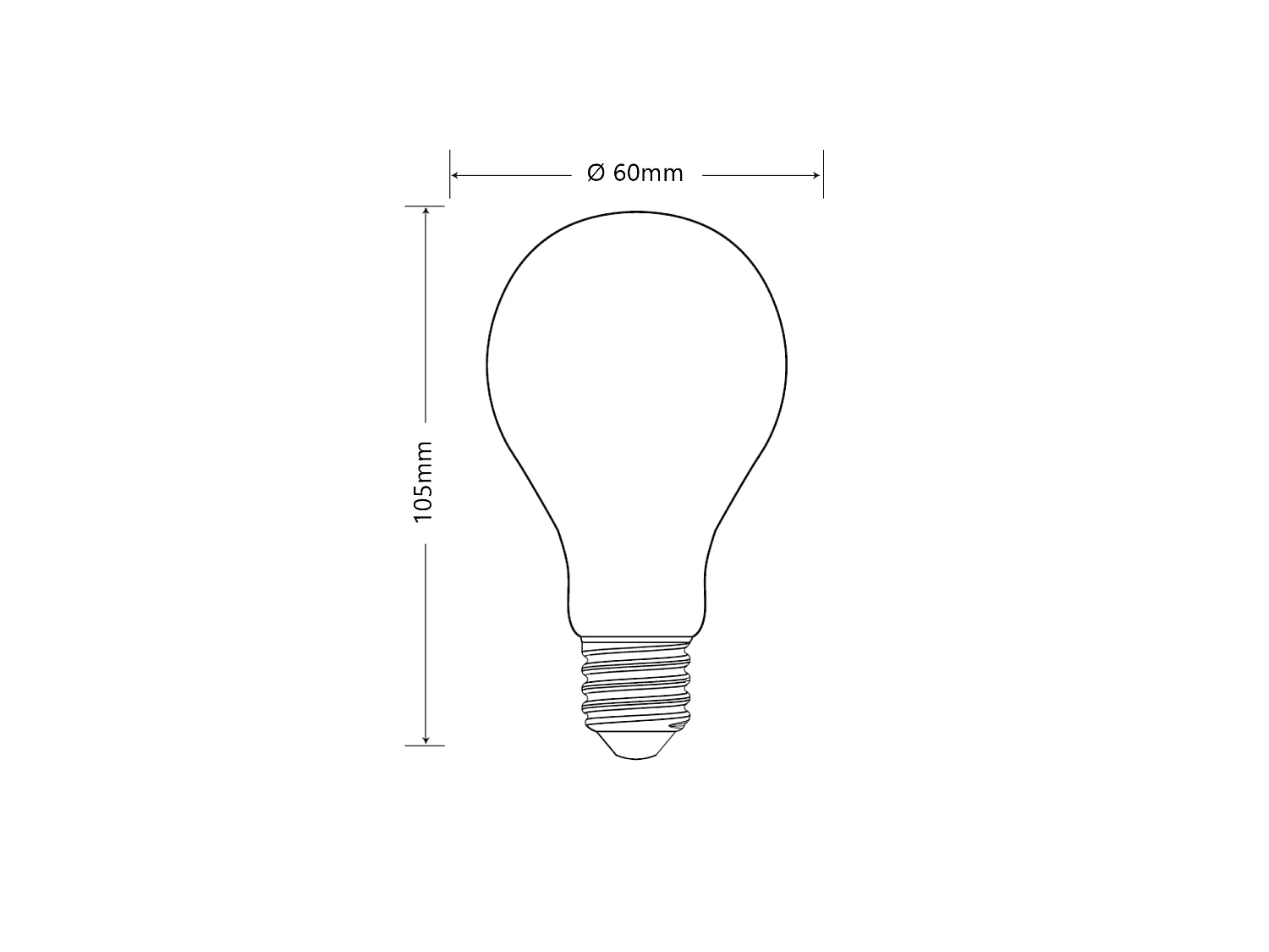 Ampoule LED Filament E27 10W 1200lm A60 Opal Cristal 2700K Blanc chaud