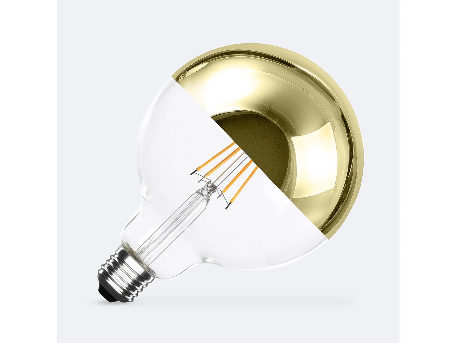Ampoule Filament LED E27 8W 800 lm G125 Gold Reflect No Flicker 2200K Super chaud