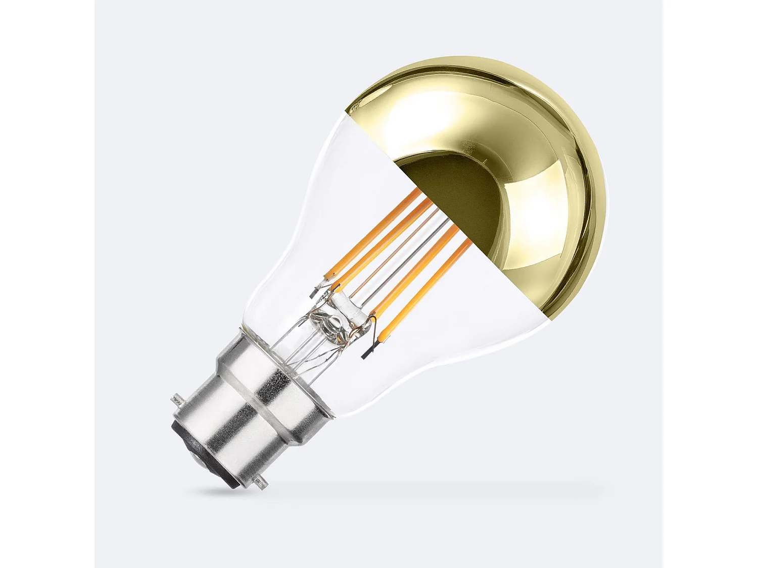 Ampoule Filament LED B22 8W 800 lm A60 Gold Reflect No Flicker 2200K Super chaud