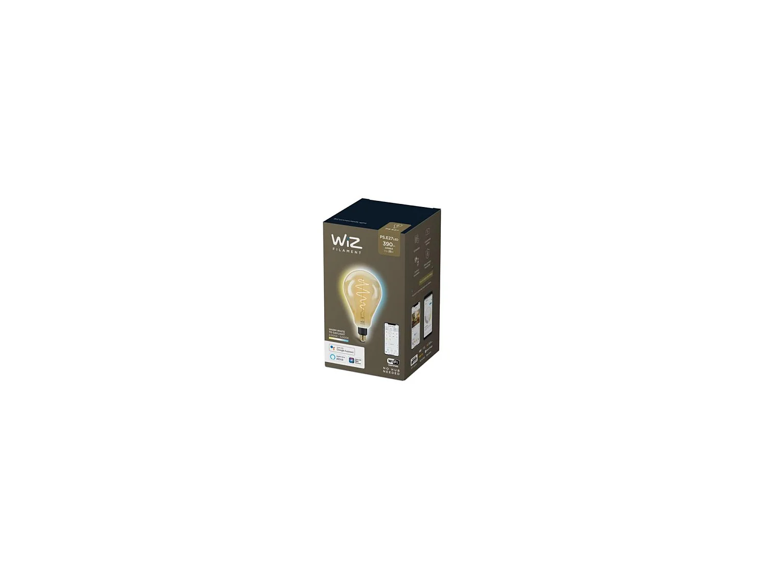 Lampadina LED E27 Smart 6.5W 390 lm PS160 Wi-Fi + Bluetooth Regolabile CCT Selezionabile WIZ Selezionabile (Caldo-Naturale-Freddo)