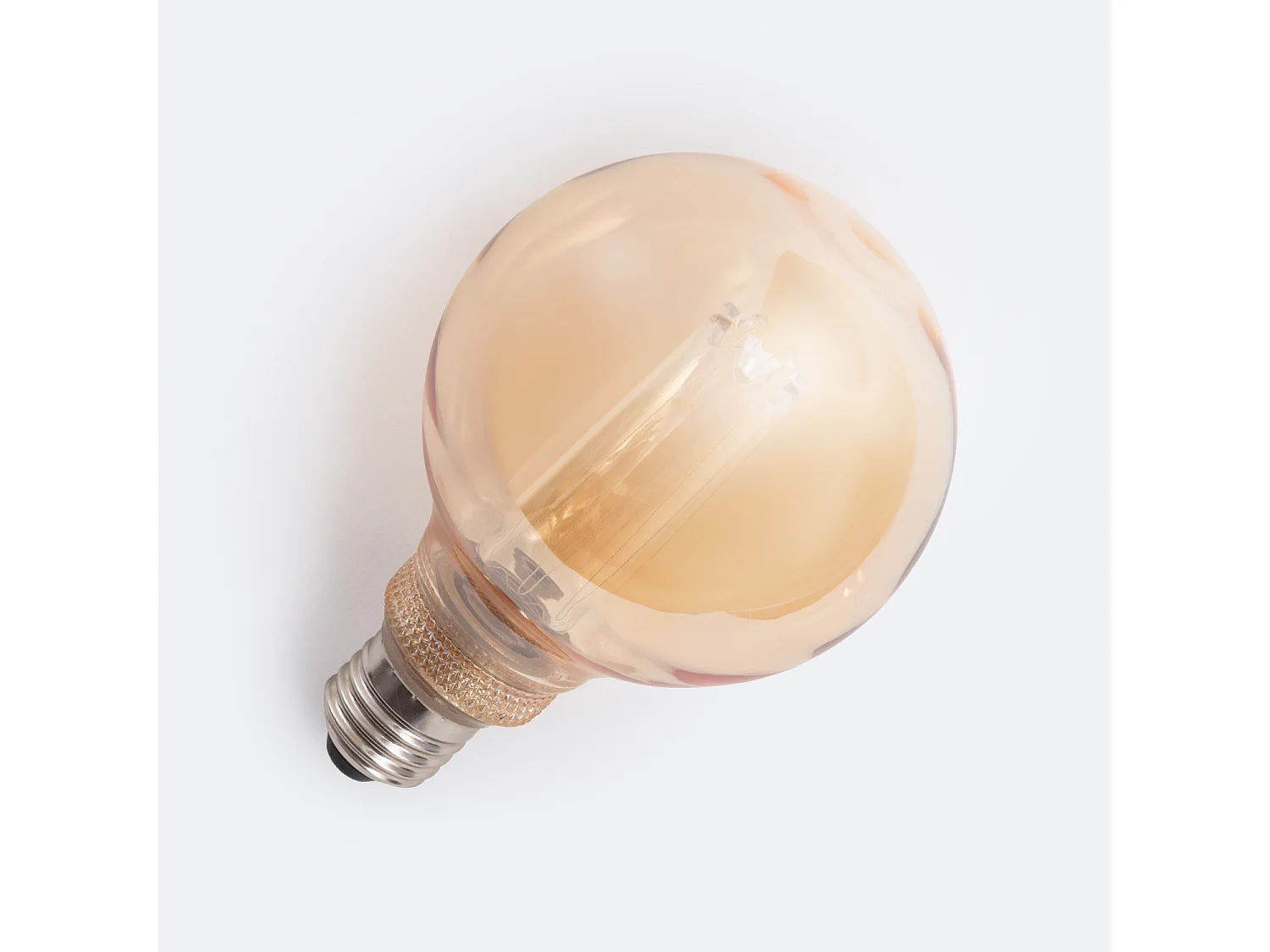 Ampoule Filament LED E27 3,5W 110 lm G95 Gold No Flicker 1800K Super chaud