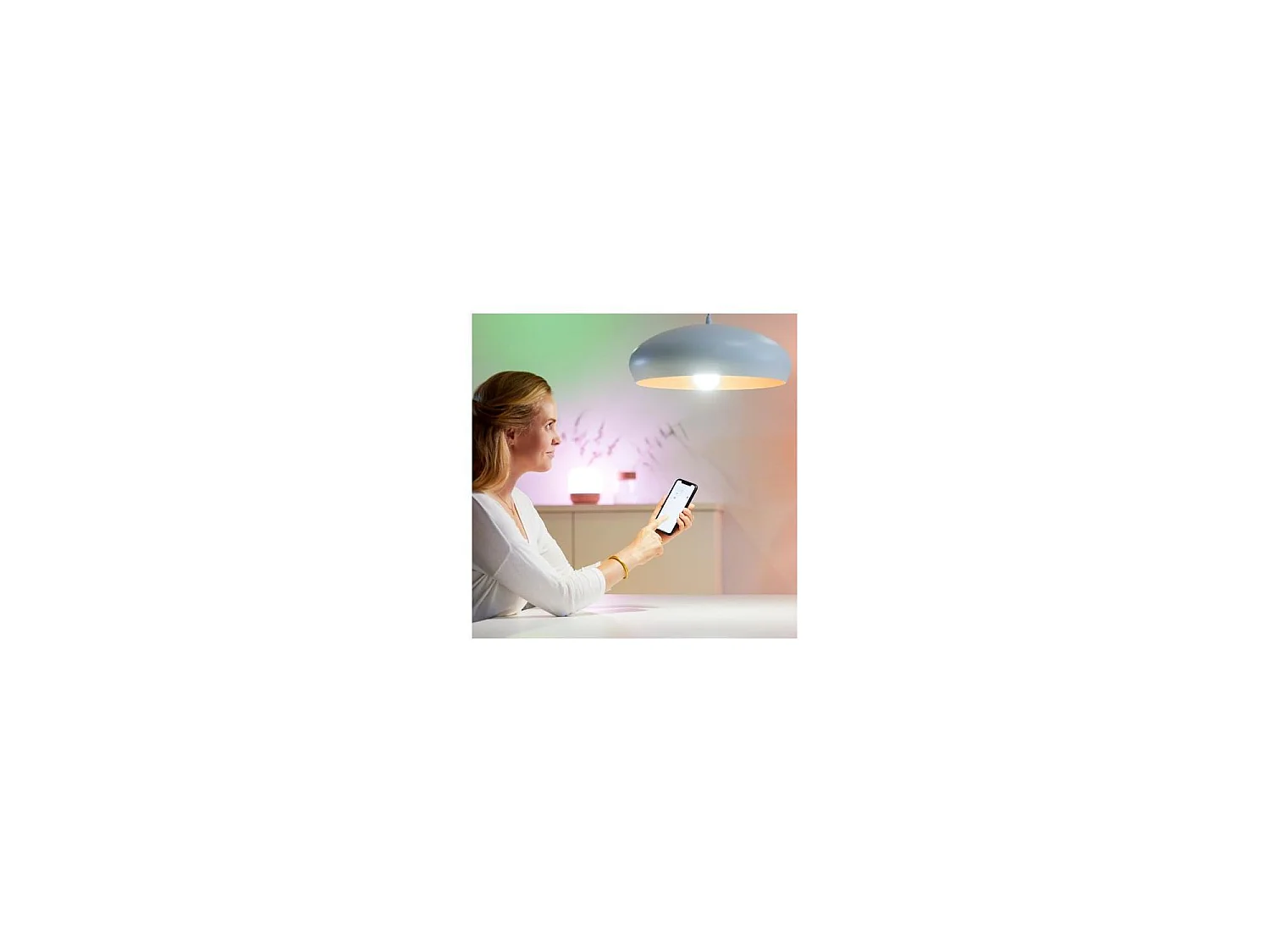 Pack 2 Ampoules LED Intelligentes WiFi + Bluetooth E27 A60 Dimmable WiZ 8W 2700K Blanc chaud