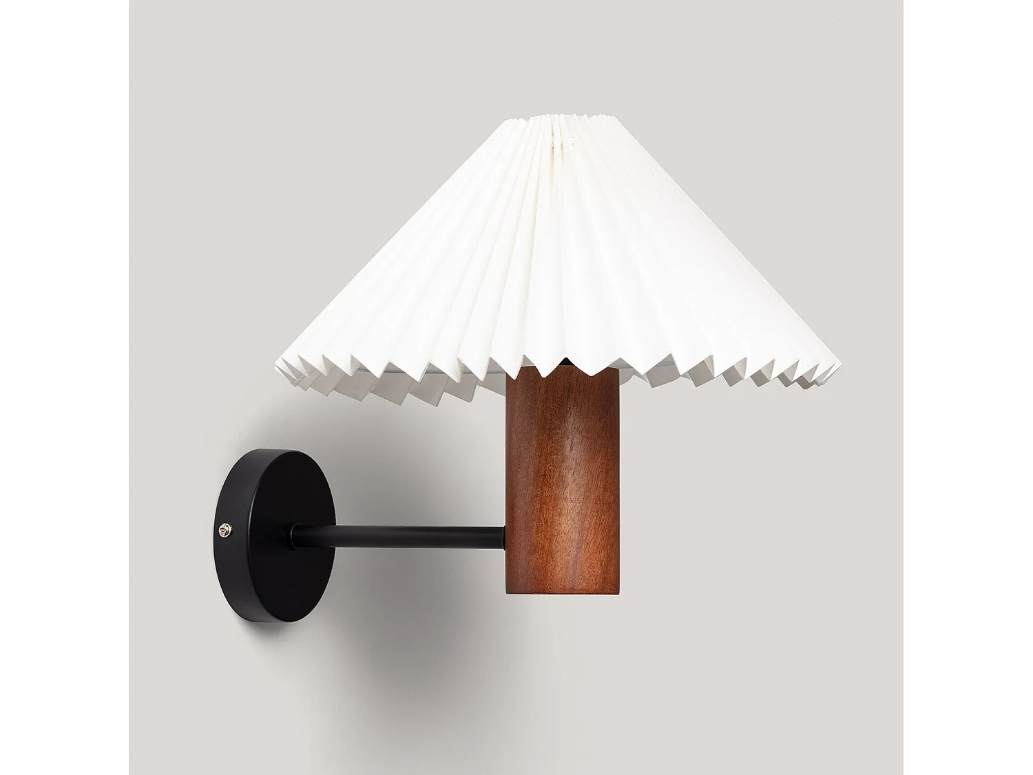 Aplique de Pared Madera Leonessa ILUZZIA Blanco Roto
