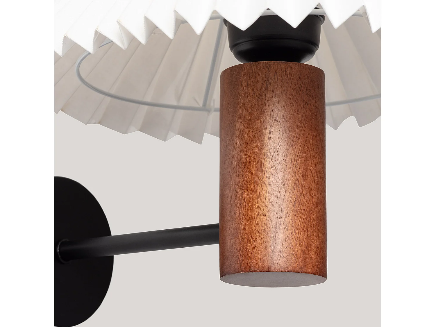 Aplique de Pared Madera Leonessa ILUZZIA Blanco Roto