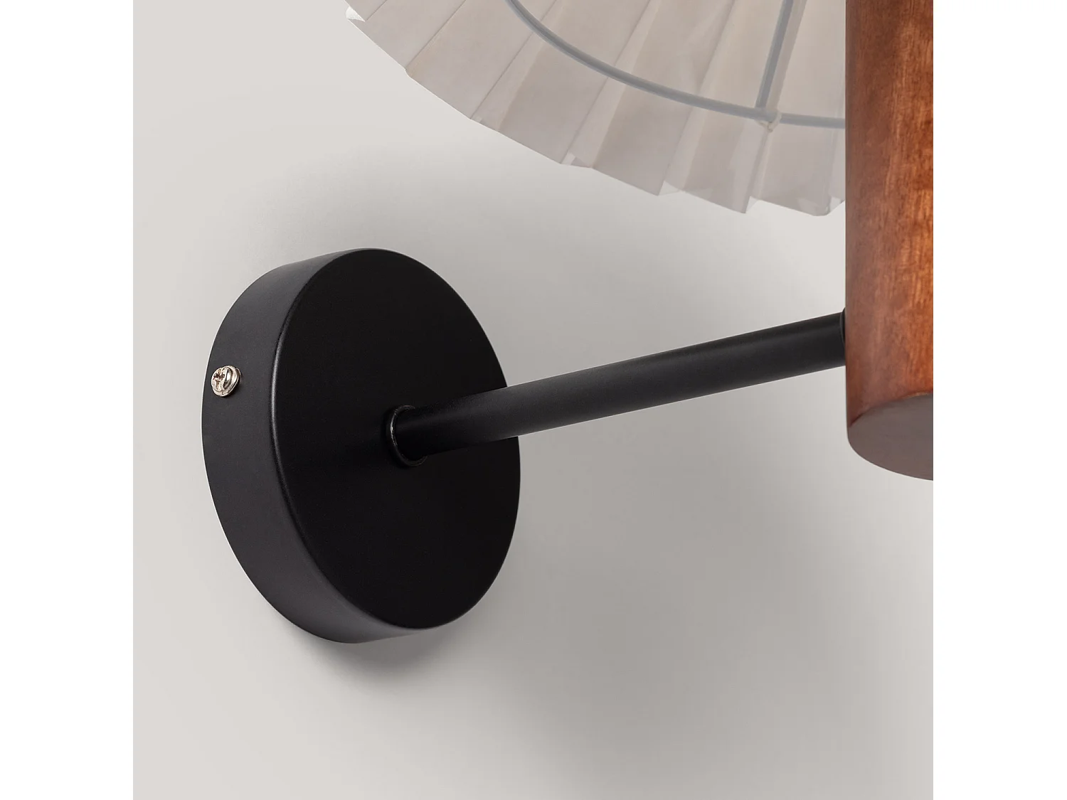 Aplique de Pared Madera Leonessa ILUZZIA Blanco Roto