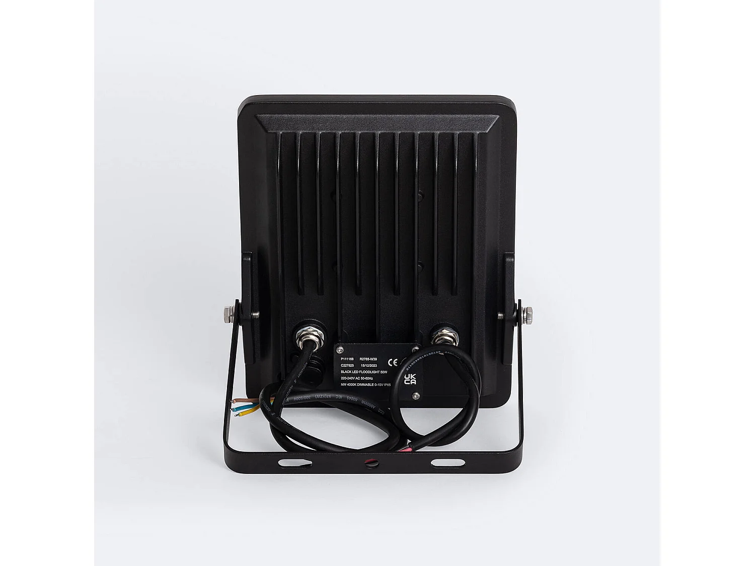 Foco Proyector LED 50W 170 lm/W IP65 ELEGANCE Slim PRO Negro 3000K Blanco Cálido Asimétrica 30ºx90º