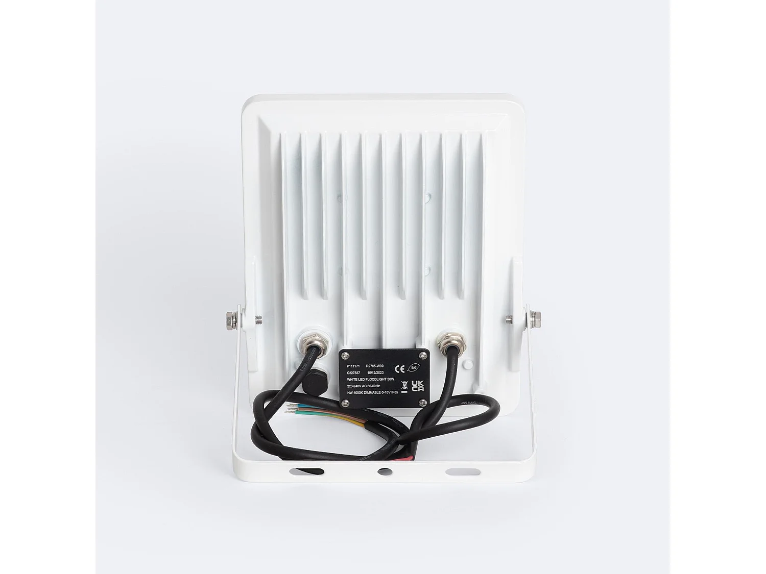 Foco Proyector LED 50W Regulable 0-10V 170 lm/W IP65 ELEGANCE Slim PRO Blanco 4000K Blanco Neutro Asimétrica 30ºx90º