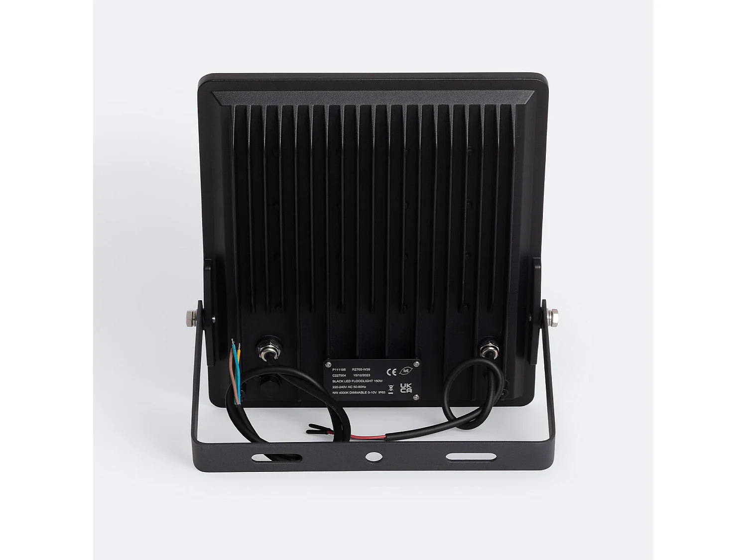 Foco Proyector LED 150W 170 lm/W IP65 ELEGANCE Slim PRO Negro 3000K Blanco Cálido Asimétrica 30ºx90º