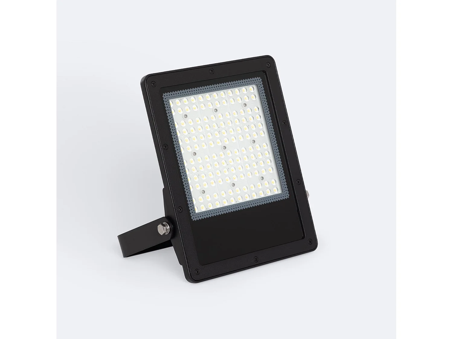 Foco Proyector LED 100W Regulable 0-10V 170 lm/W IP65 ELEGANCE Slim PRO Negro 3000K Blanco Cálido Asimétrica 30ºx90º