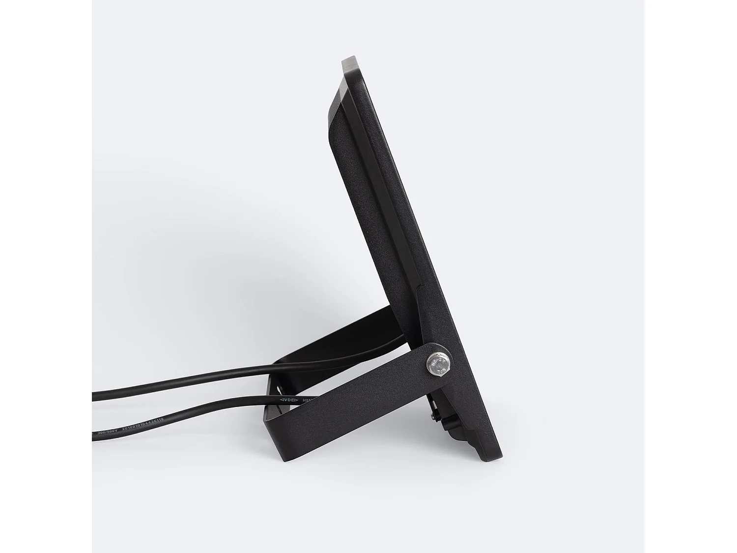 Foco Proyector LED 100W Regulable 0-10V 170 lm/W IP65 ELEGANCE Slim PRO Negro 3000K Blanco Cálido Asimétrica 30ºx90º