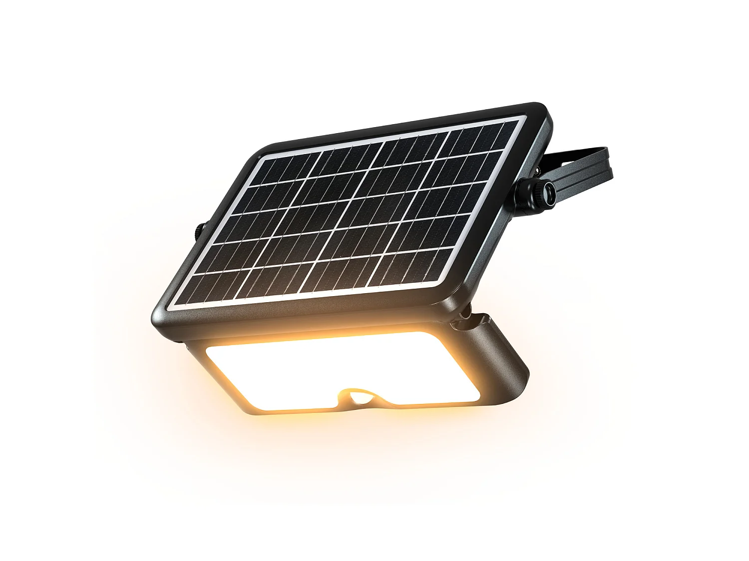 Foco Proyector LED 3CCT Solar IP65 con Sensor de Movimiento PIR y Crepuscular 12 W