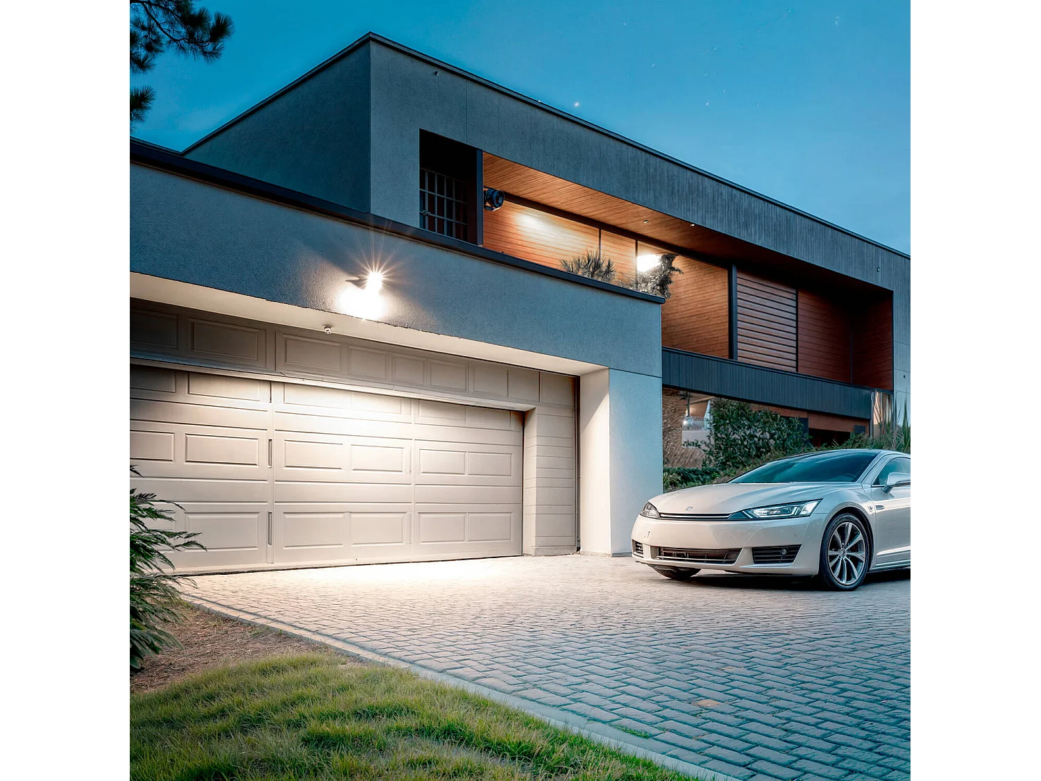 Proiettore LED 50W Regolabile TRIAC 170 lm/W IP65 ELEGANCE Slim PRO Bianco Bianco Caldo Asimmetrica 30ºx90º 3000K