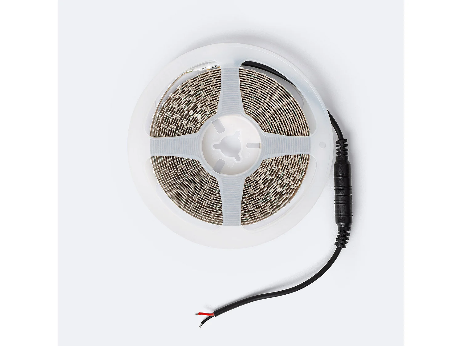 Ruban LED 24V SMD 140 LED/m 5m 12W/m 1400lm/m Largeur 8mm Coupe 5cm IP20 2700K Blanc chaud