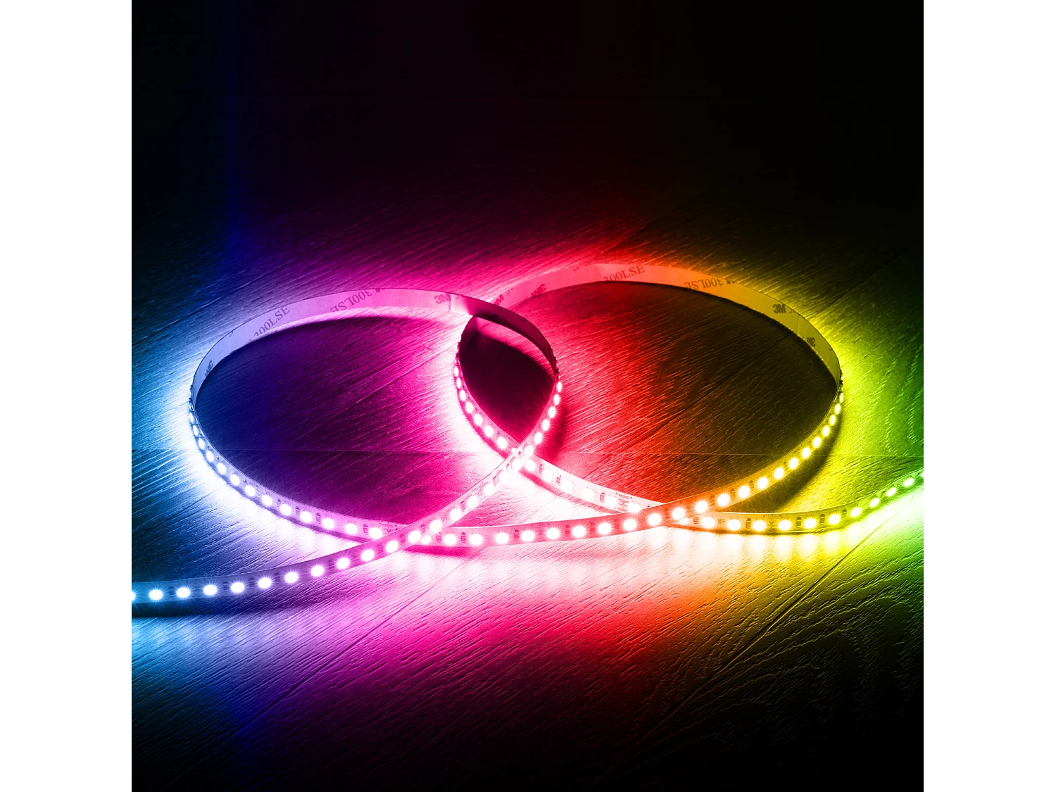 Ruban LED 24V RGB SMD 120 LED/m 5m 9W/m Largeur 8mm Coupe 5cm IP20 RGB