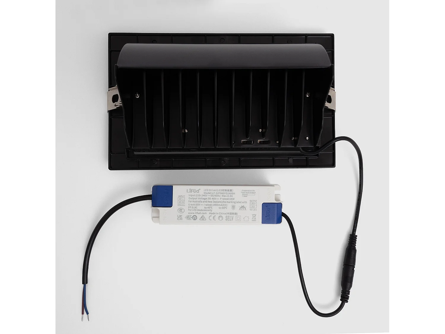 Downlight Orientable Rectangulaire LED  Noir  4000K Blanc neutre 60 W
