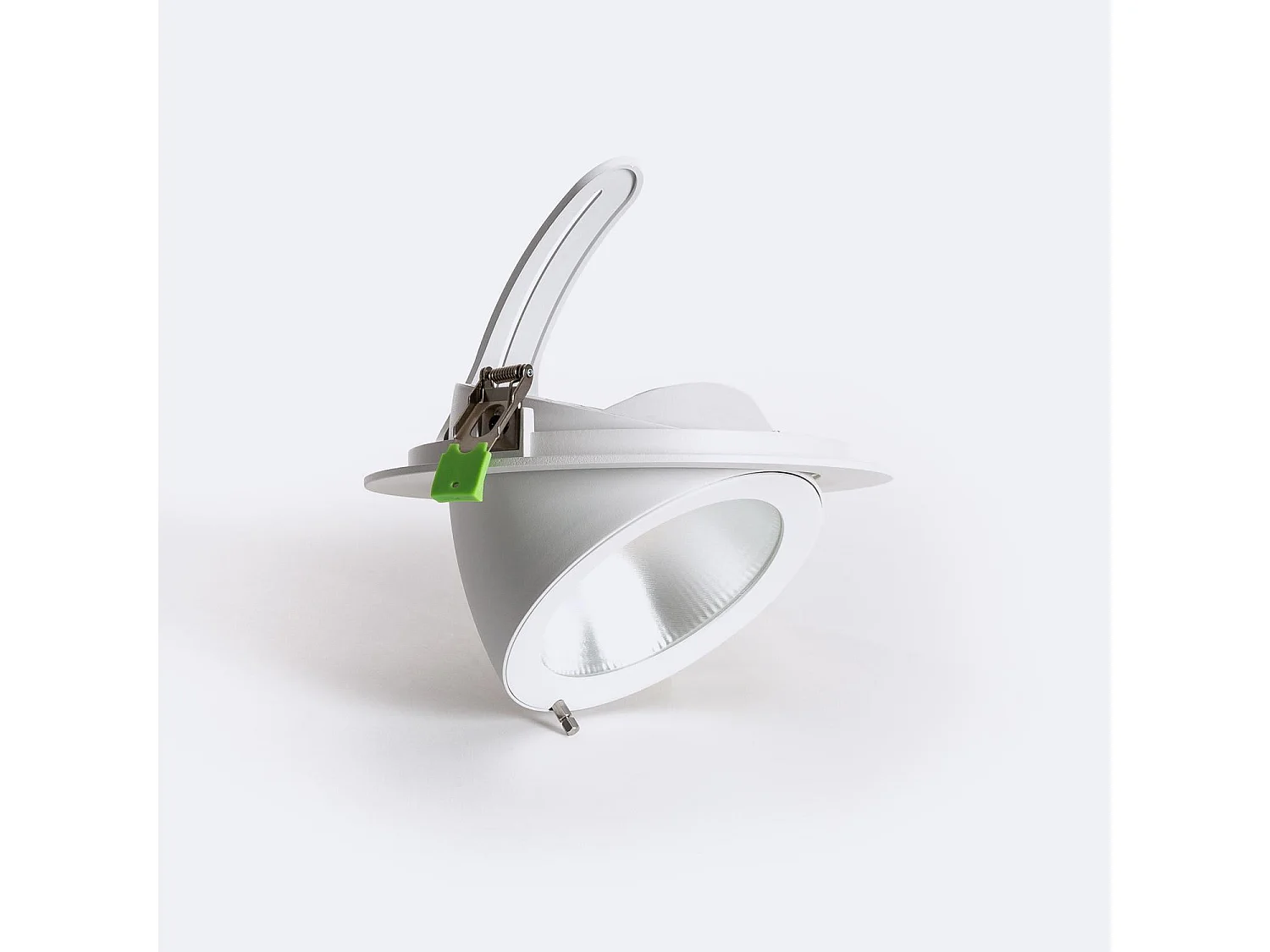 Downlight LED 60W Rond Orientable Chip  120 lm/W  Coupe Ø 200 mm No Flicker 3000K - 4000K Sélectionnable (chaud-neutre)