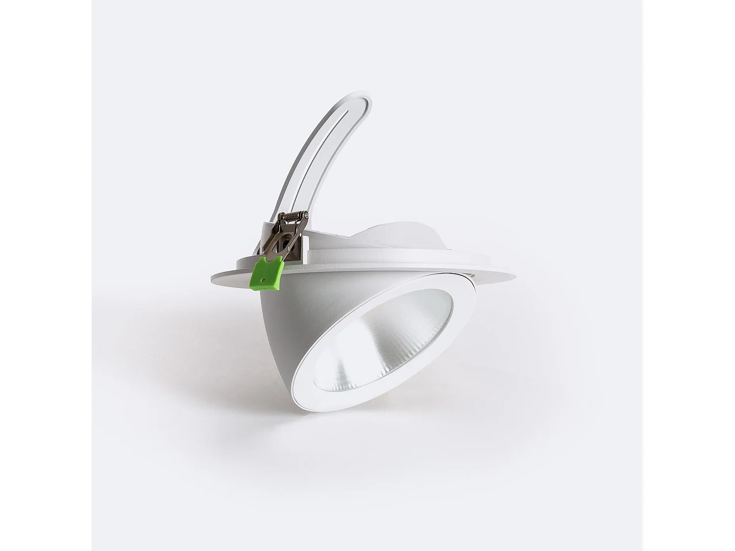 Downlight LED 60W Rond Orientable Chip  120 lm/W  Coupe Ø 200 mm No Flicker 3000K - 4000K Sélectionnable (chaud-neutre)