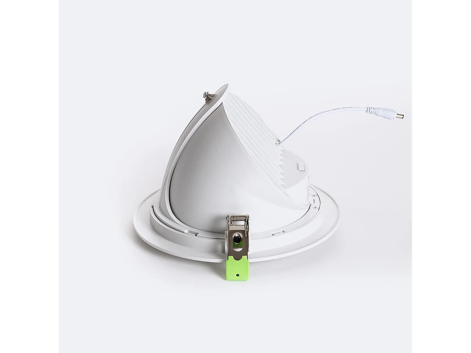 Downlight LED 60W Rond Orientable Chip  120 lm/W  Coupe Ø 200 mm No Flicker 3000K - 4000K Sélectionnable (chaud-neutre)