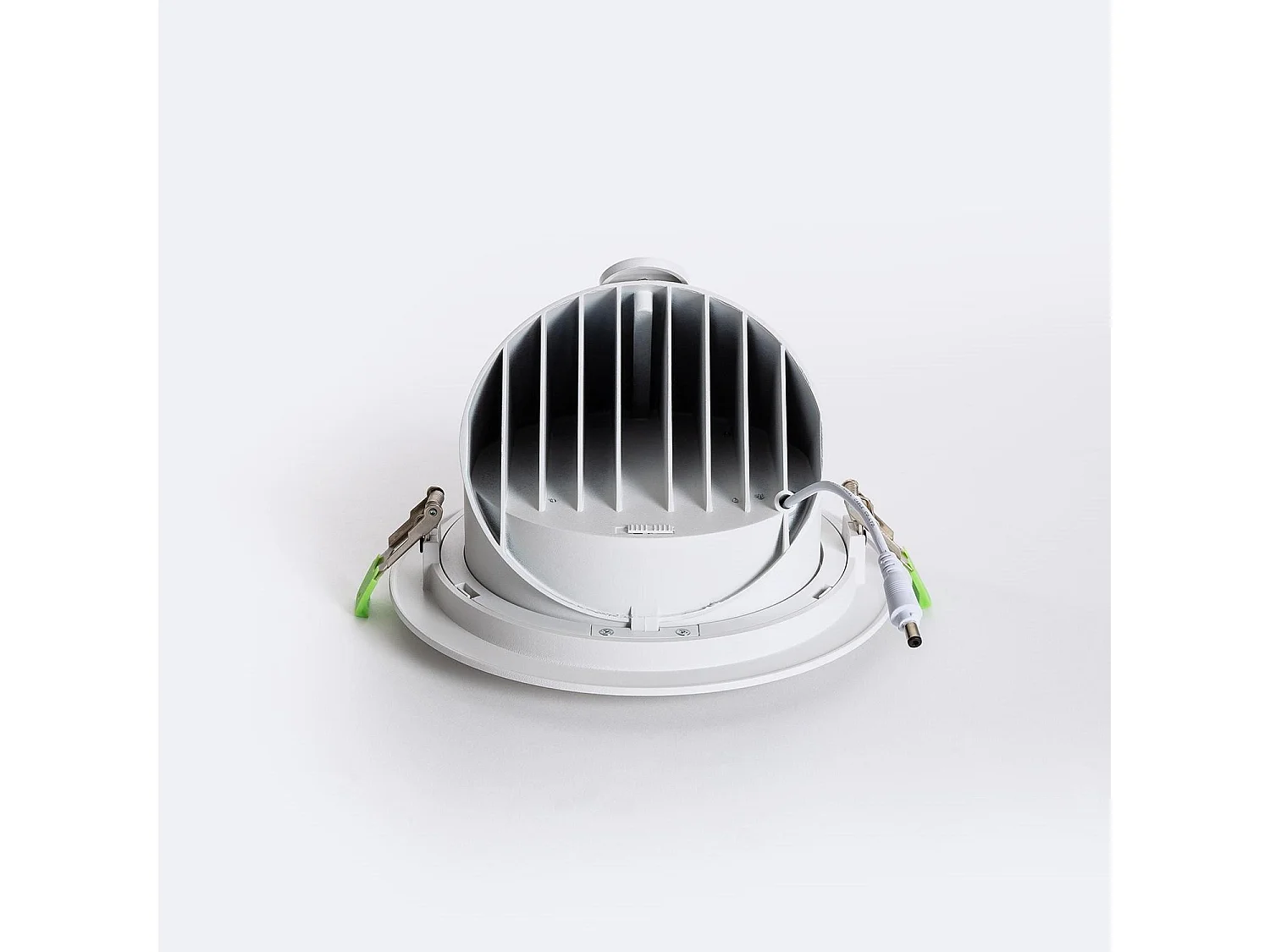 Downlight LED 60W Rond Orientable Chip  120 lm/W  Coupe Ø 200 mm No Flicker 3000K - 4000K Sélectionnable (chaud-neutre)