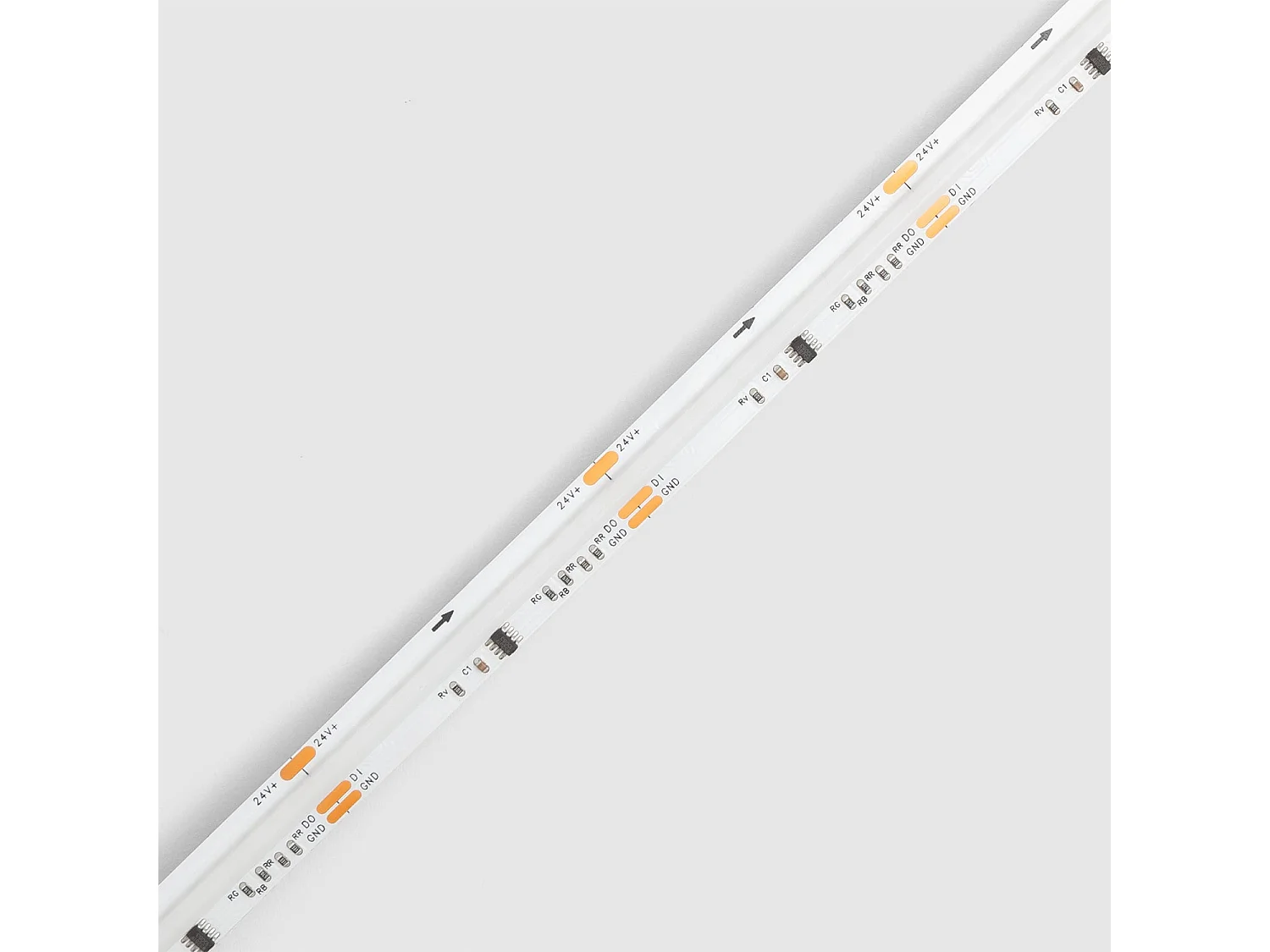 Ruban LED Digital SPI 24V RGBIC COB 720 LED/m 5m Largeur 10mm Coupe 5 cm IP20 RGBIC