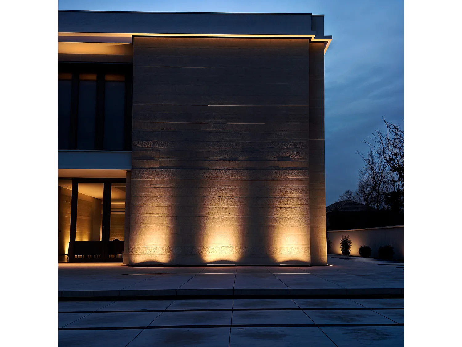 Linéaire Wallwasher LED 38W IP65 100cm Raccordable 4000K Blanc neutre