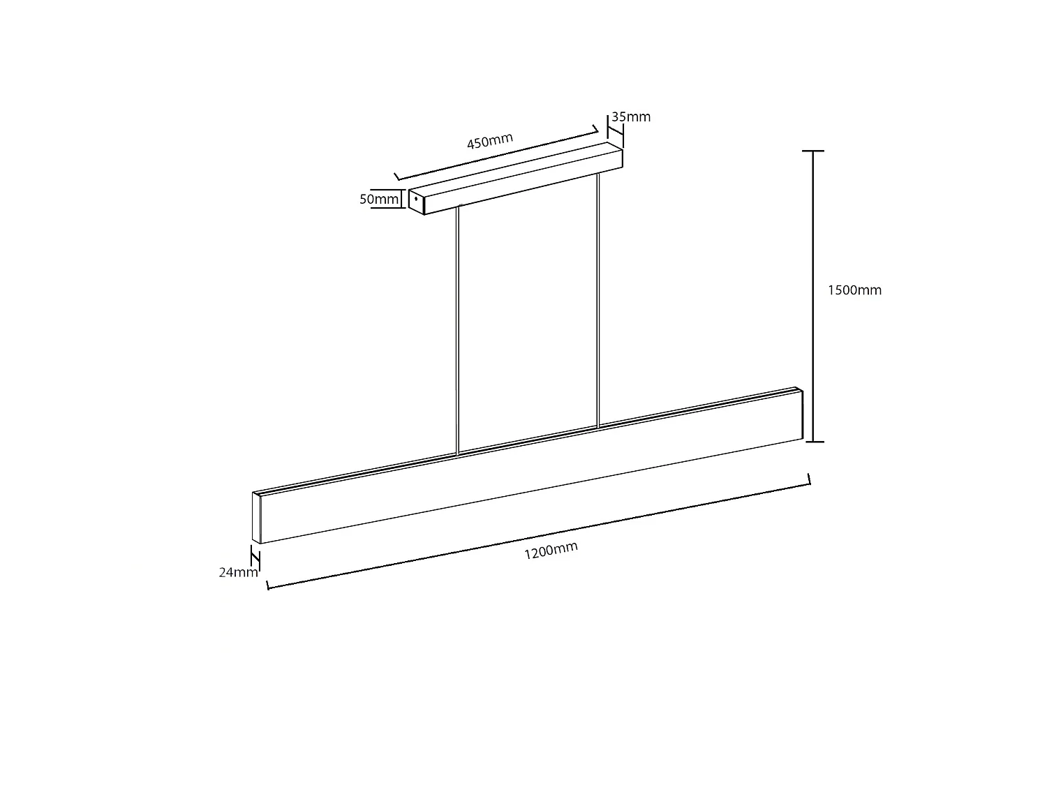 Barre Linéaire LED 120cm 30W CCT Sélectionnable Wanda No Flicker Naturel Sélectionnable (chaud-neutre-froid) 2800K - 3800K - 5000K