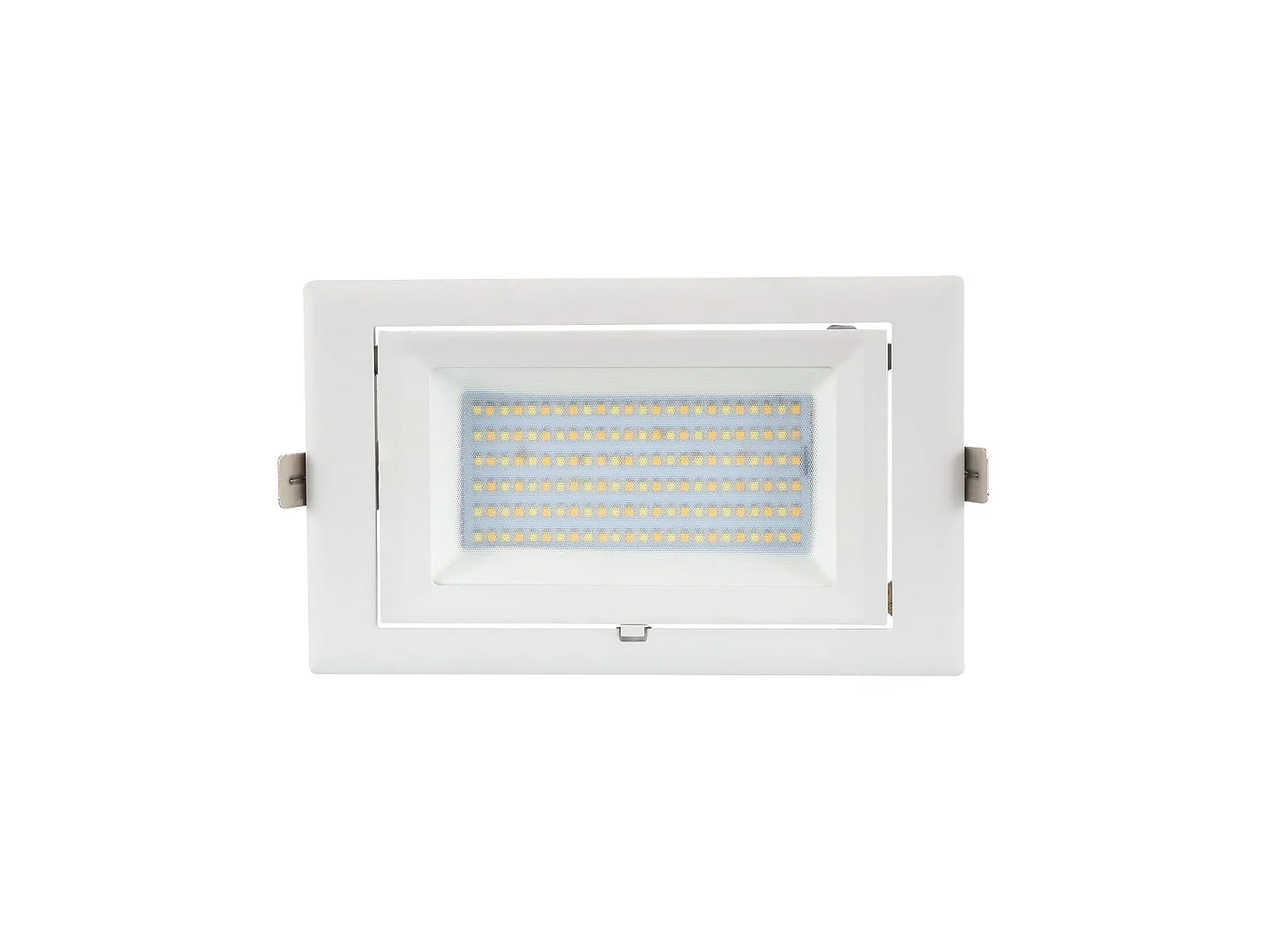 Spot Downlight LED 60W Rectangulaire Orientable  130 lm/W  Coupe 210x125 mm 5000K Blanc froid