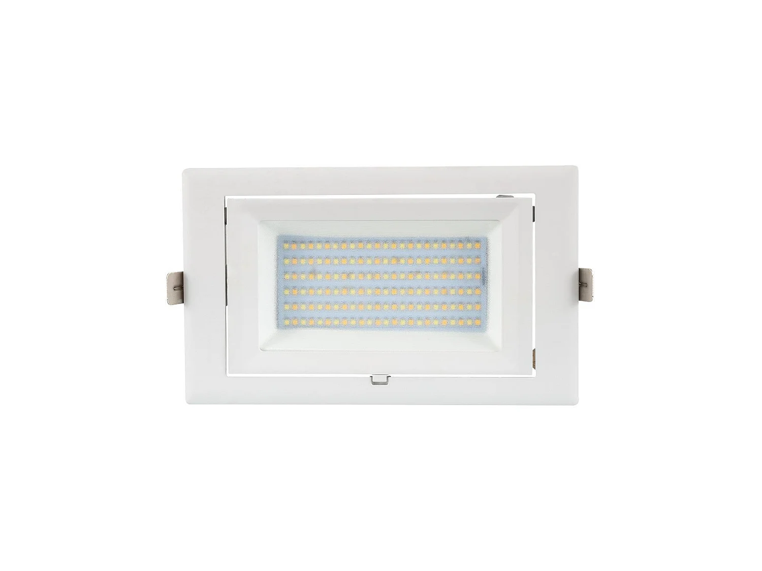 Spot Downlight LED 60W Rectangulaire Orientable  130 lm/W  Coupe 210x125 mm 5000K Blanc froid