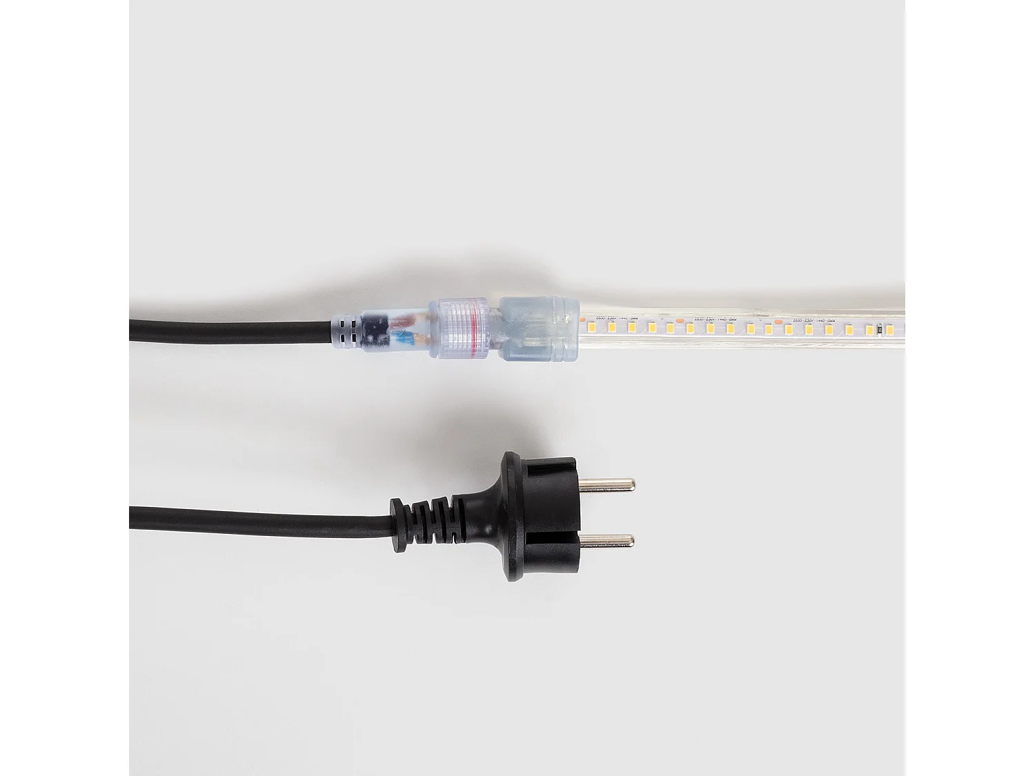 Tira LED 220V con Carrete de 25m 10W/m 1000lm/m IP65 para Obras y Eventos 6000K Blanco Frío 25 m