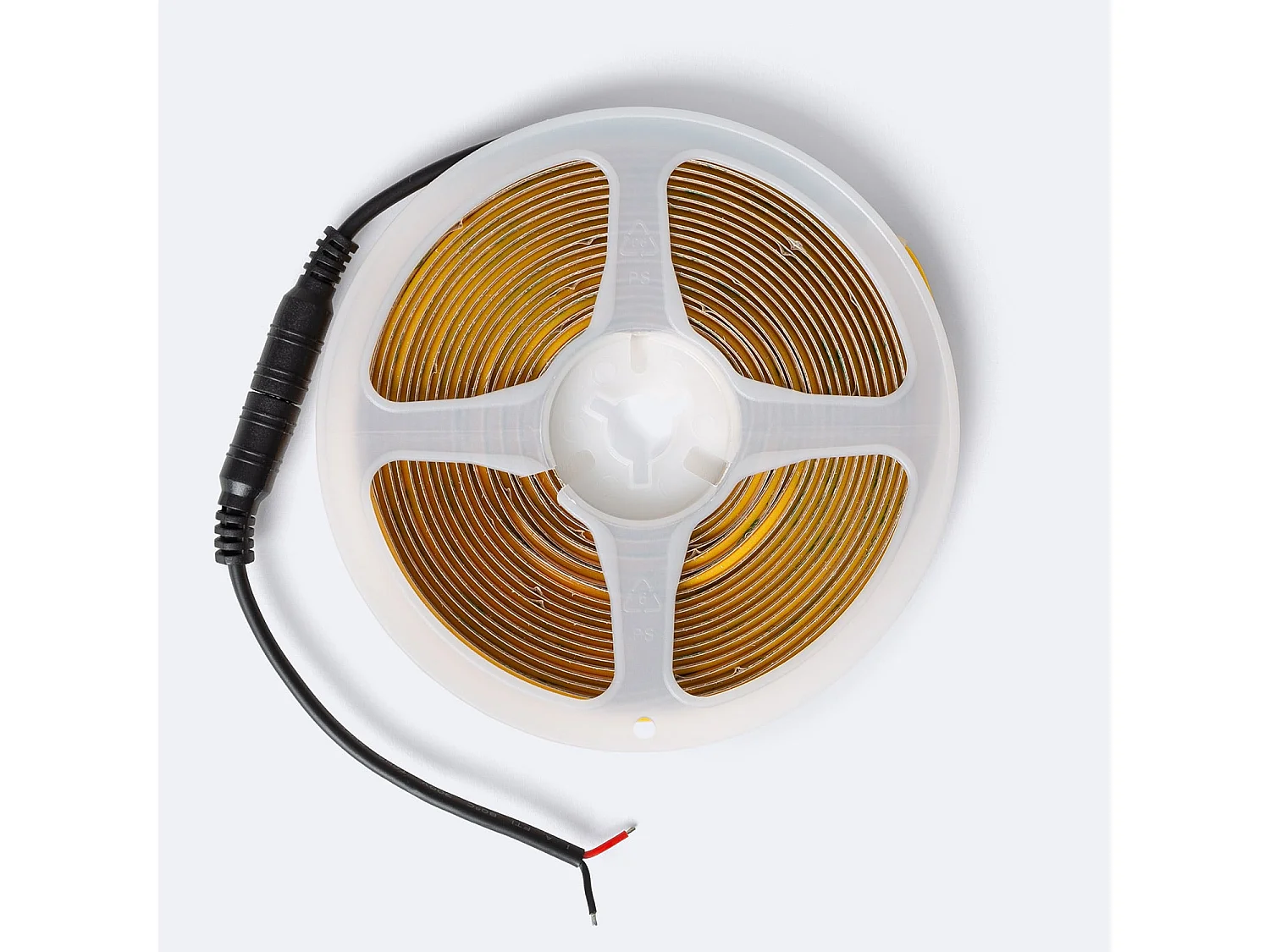 Ruban LED 24V COB 528 LED/m 5m 13W/m 910lm/m CUIVRE Largeur 8mm FreeCut IP20 CRI90 2300K Super chaud