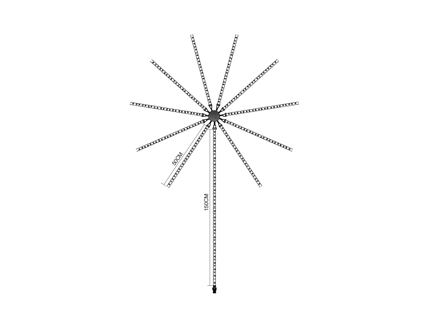Ruban LED Digital SPI RGBIC Kit Effet Feux Artifices avec Contrôle par App et Télécommande RGBIC