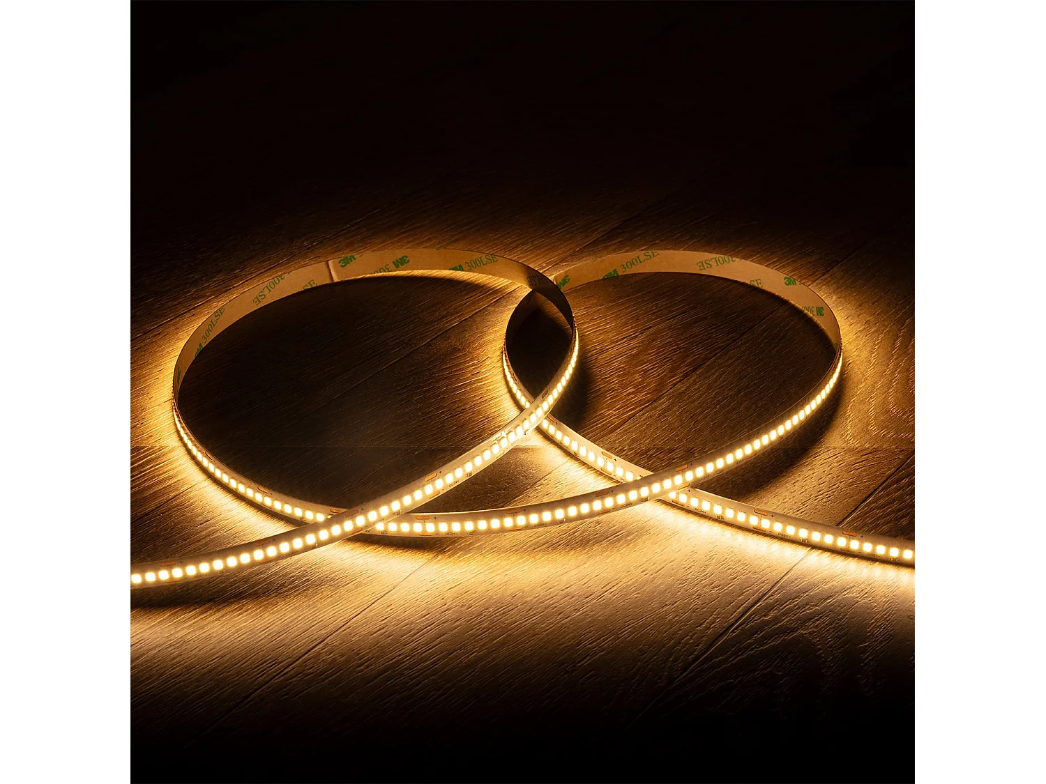 Tira LED 24V SMD 238 LED/m Bobina 10m Larga Distancia 14W/m 1800lm/m Ancho 10mm Corte 3cm IP20 2700K Blanco Cálido
