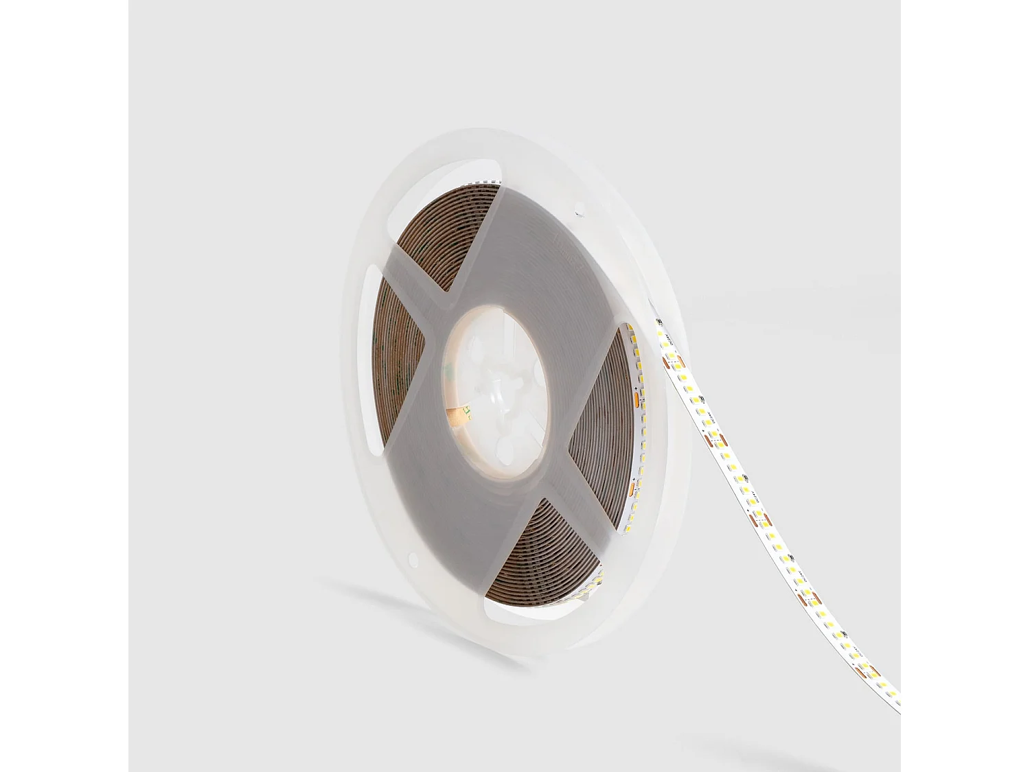 Tira LED 24V SMD 238 LED/m Bobina 10m Larga Distancia 14W/m 1800lm/m Ancho 10mm Corte 3cm IP20 2700K Blanco Cálido