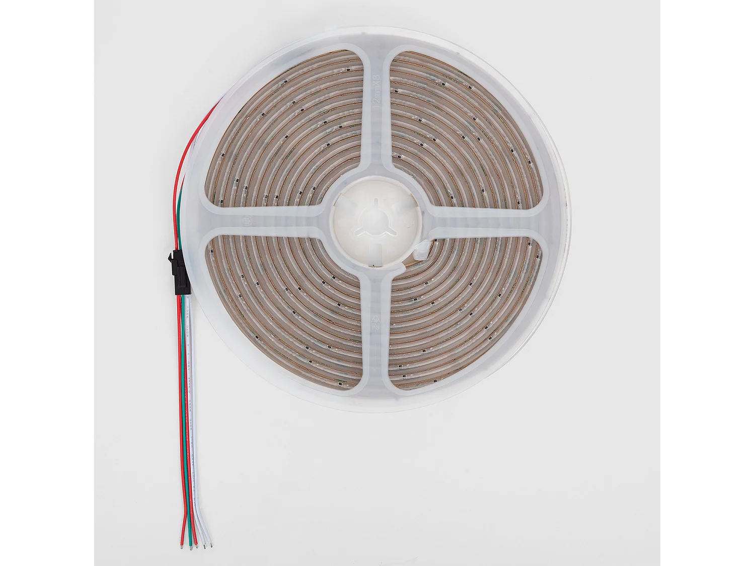 Ruban LED Digital SPI 24V RGBIC COB 720 LED/m 5 m Largeur 12 mm Coupe tous les 5 cm IP65 RGBIC