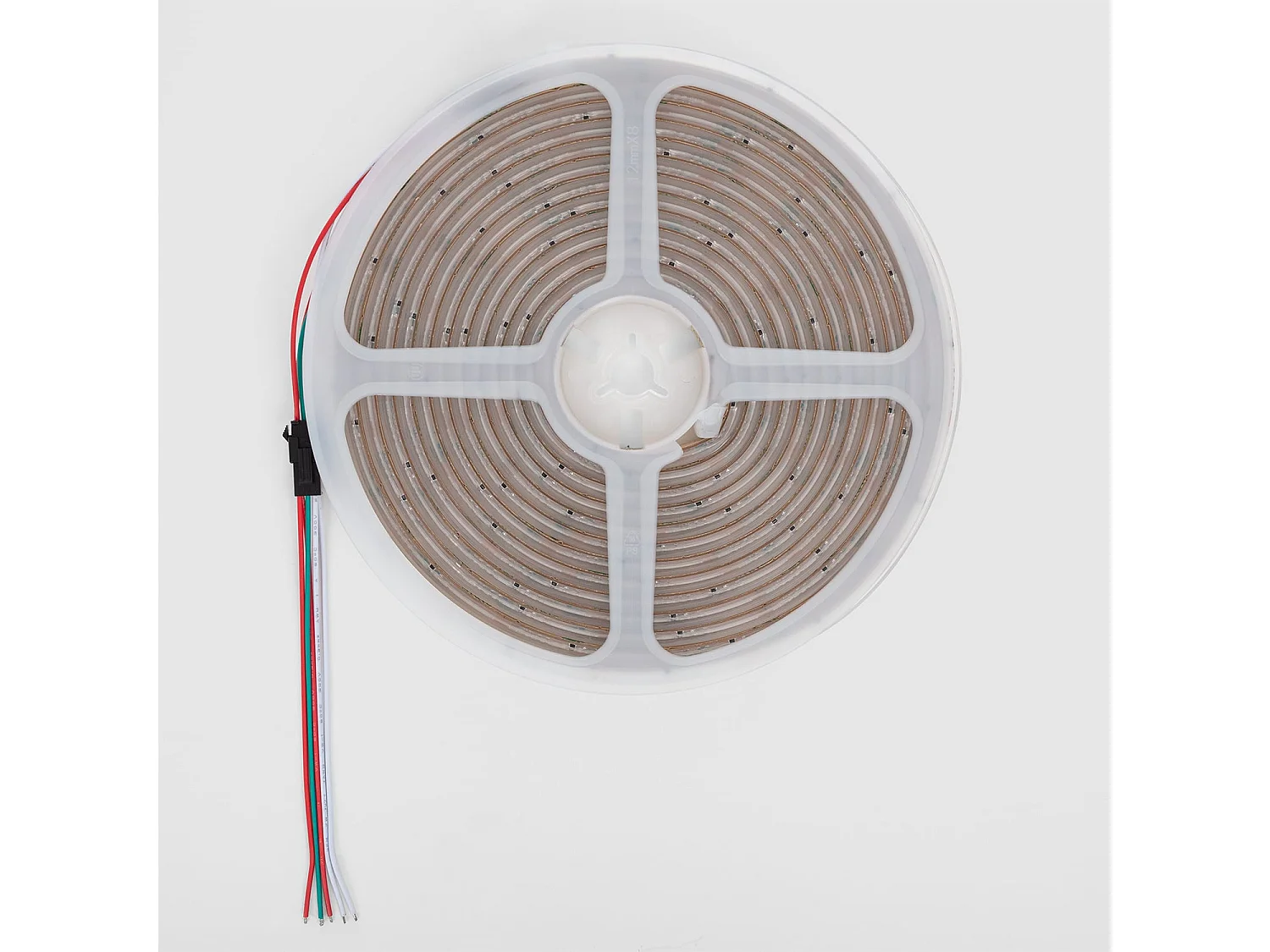 Ruban LED Digital SPI 24V RGBIC COB 720 LED/m 5 m Largeur 12 mm Coupe tous les 5 cm IP65 RGBIC