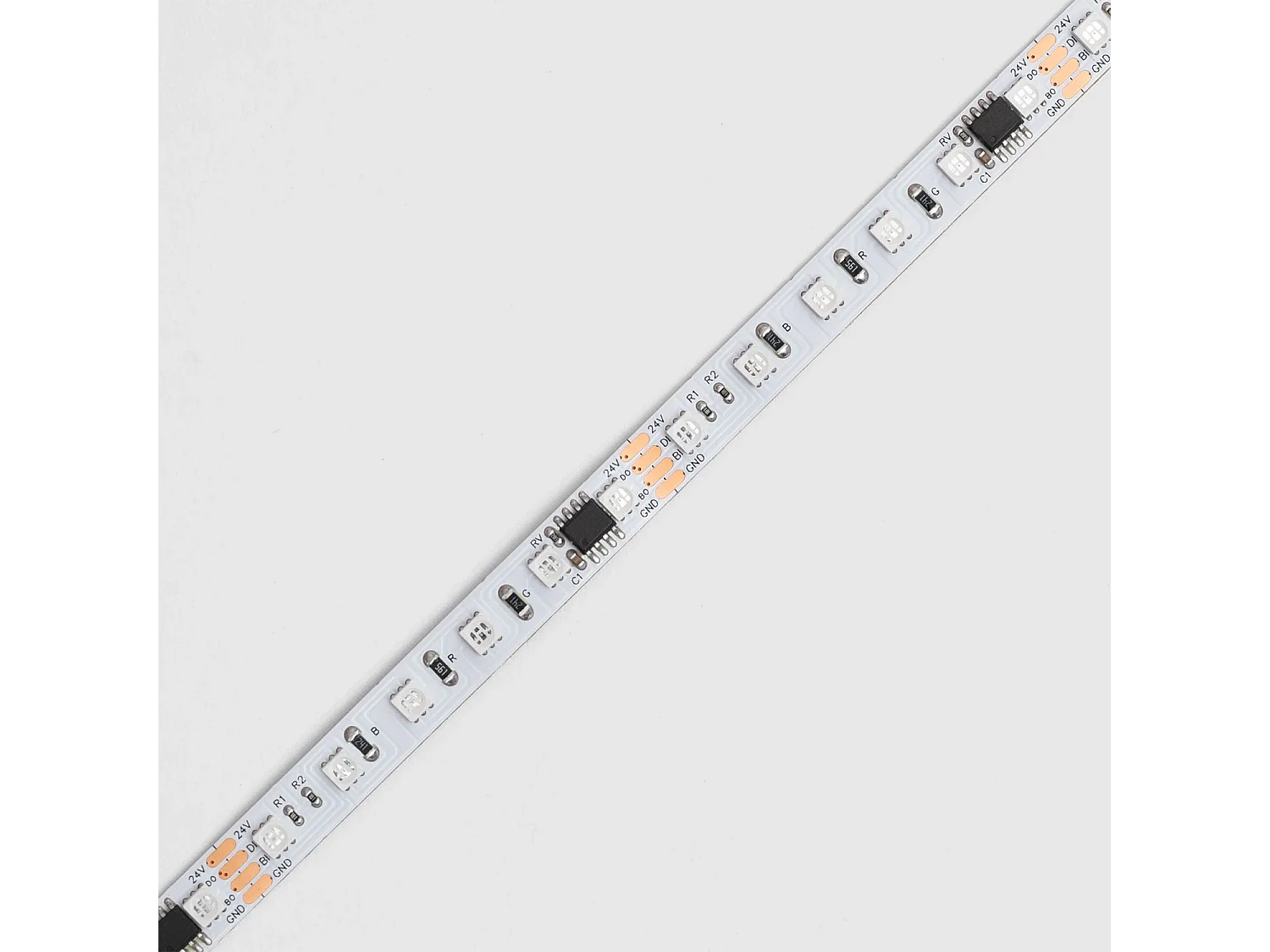Ruban LED Digital SPI 24V RGBIC SMD 96 LED/m 5m Largeur 8mm Coupe 6 cm IP20 RGBIC