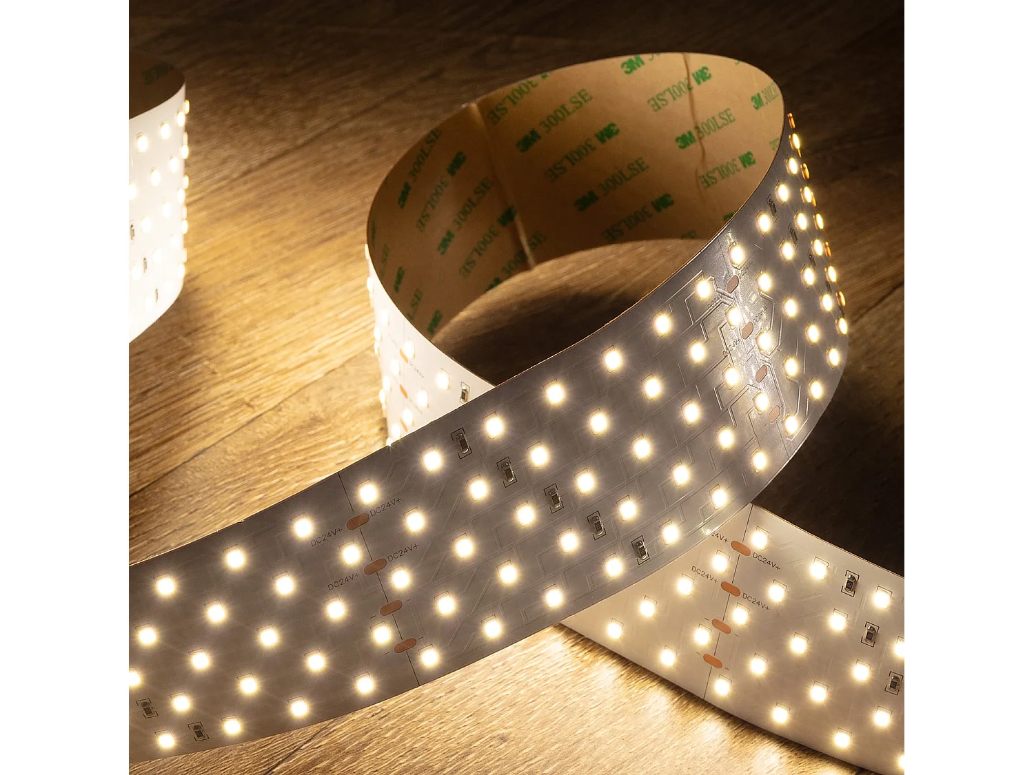 Ruban LED 24V SMD 350 LED/m 5m 36W/m 4500lm/m Super Étroit 57mm Coupe 10cm IP20 4000K Blanc neutre