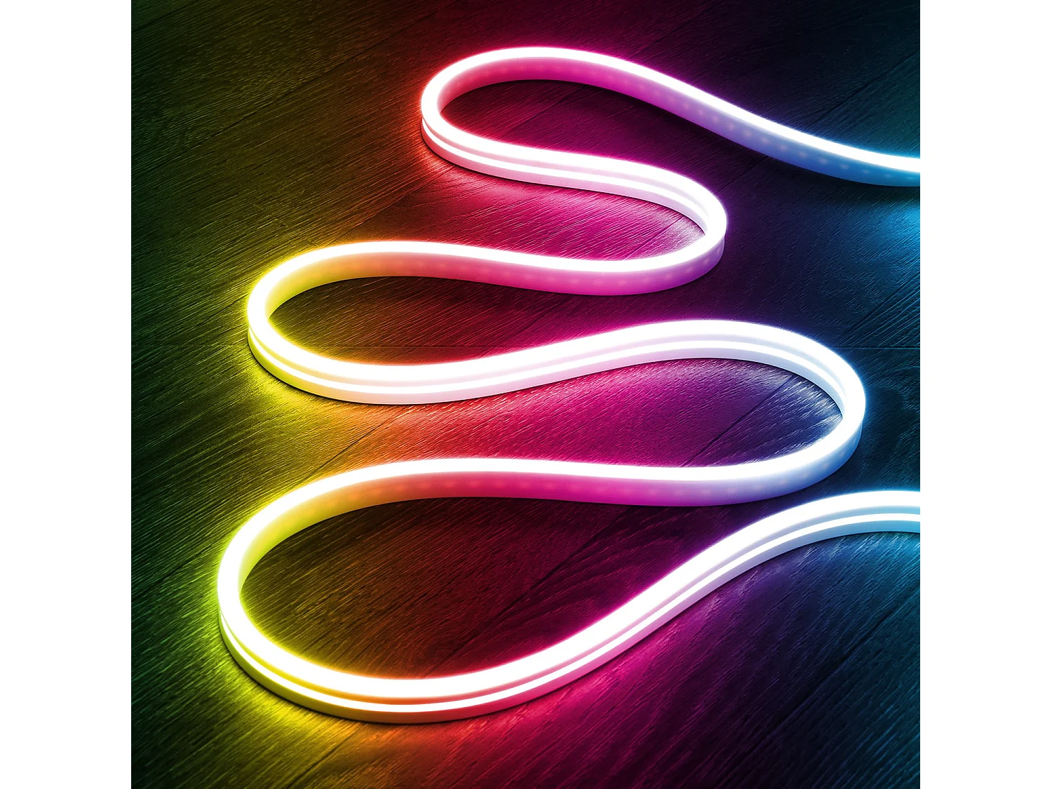 Ruban LED Néon 24V RGB 5m 9,5W/m Coupe 5cm IP65 RGB