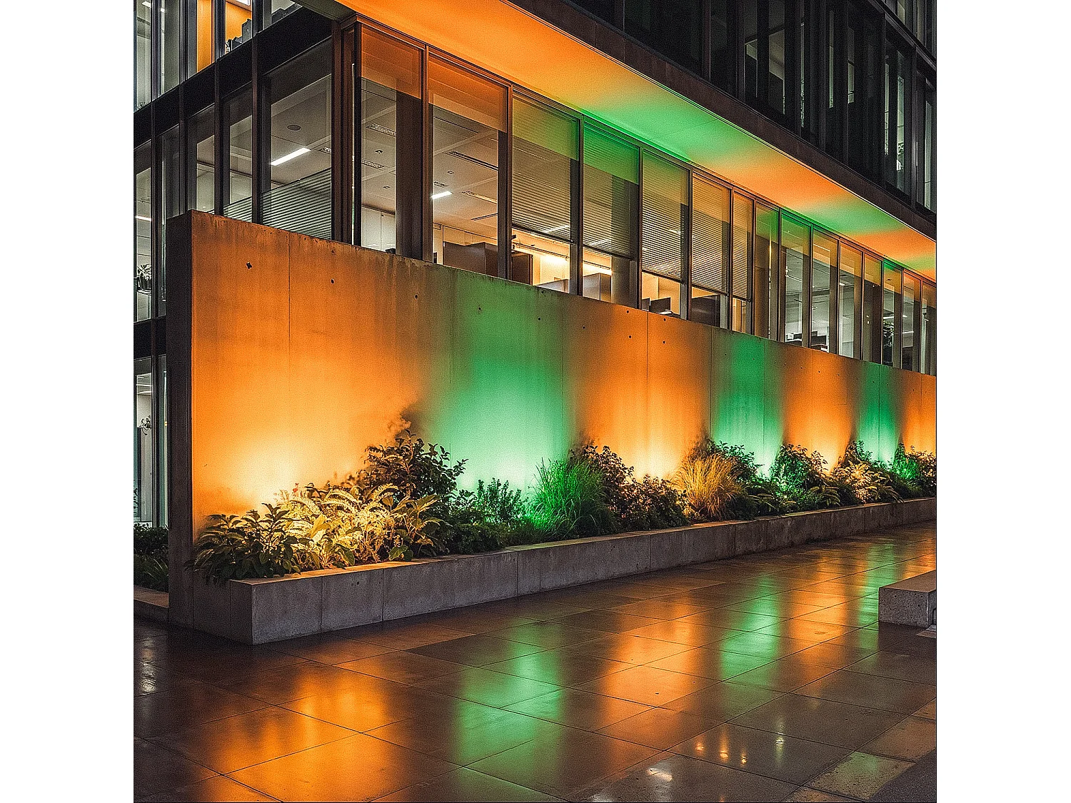 Linéaire Wallwasher LED RGB 36W IP65 100cm RGB