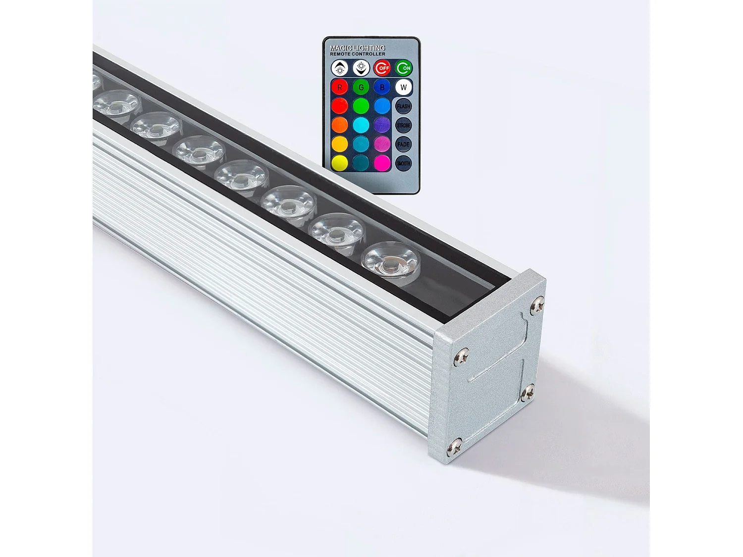Linéaire Wallwasher LED RGB 36W IP65 100cm RGB